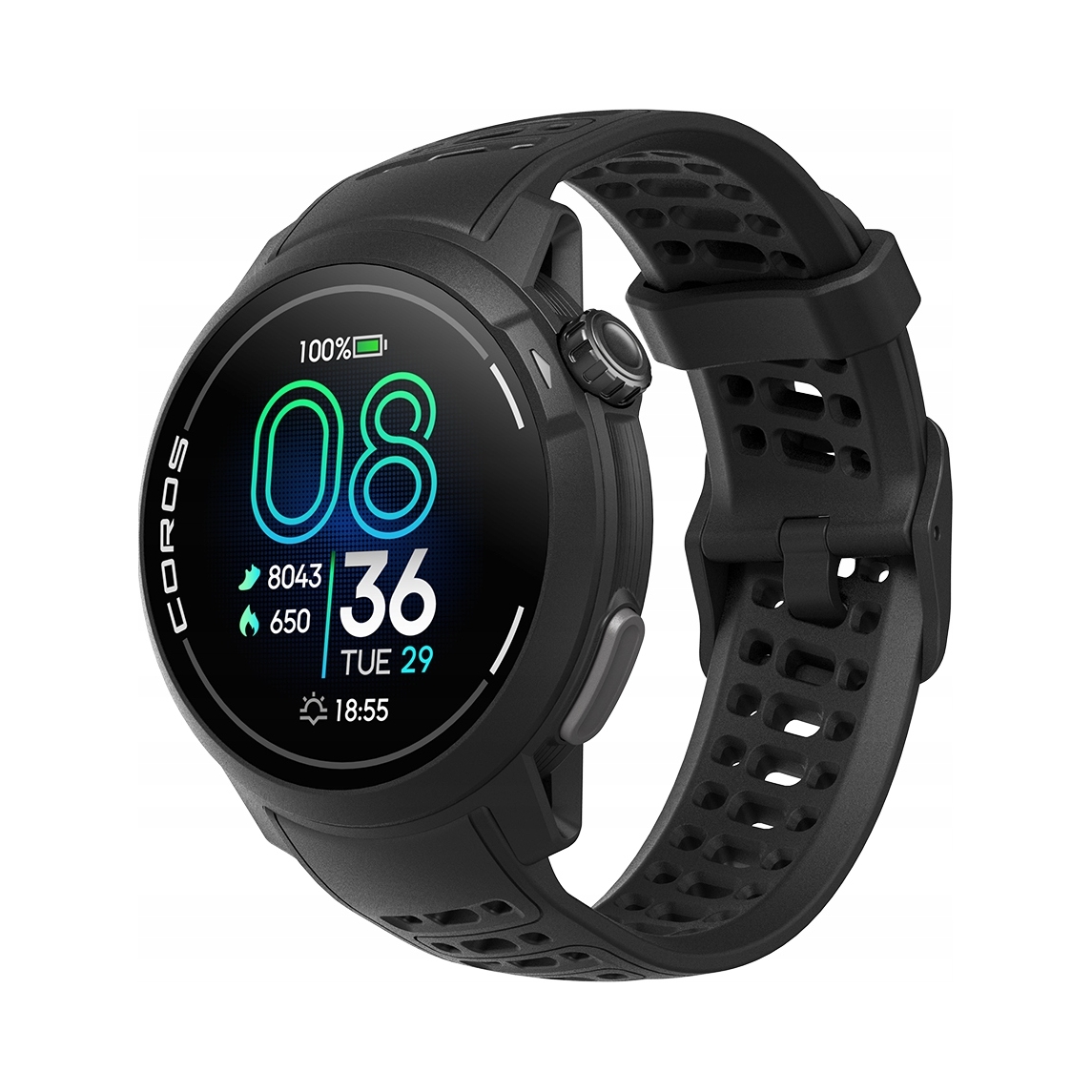Zegarek sportowy Coros Pace Pro Czarny (wpacep-blk)