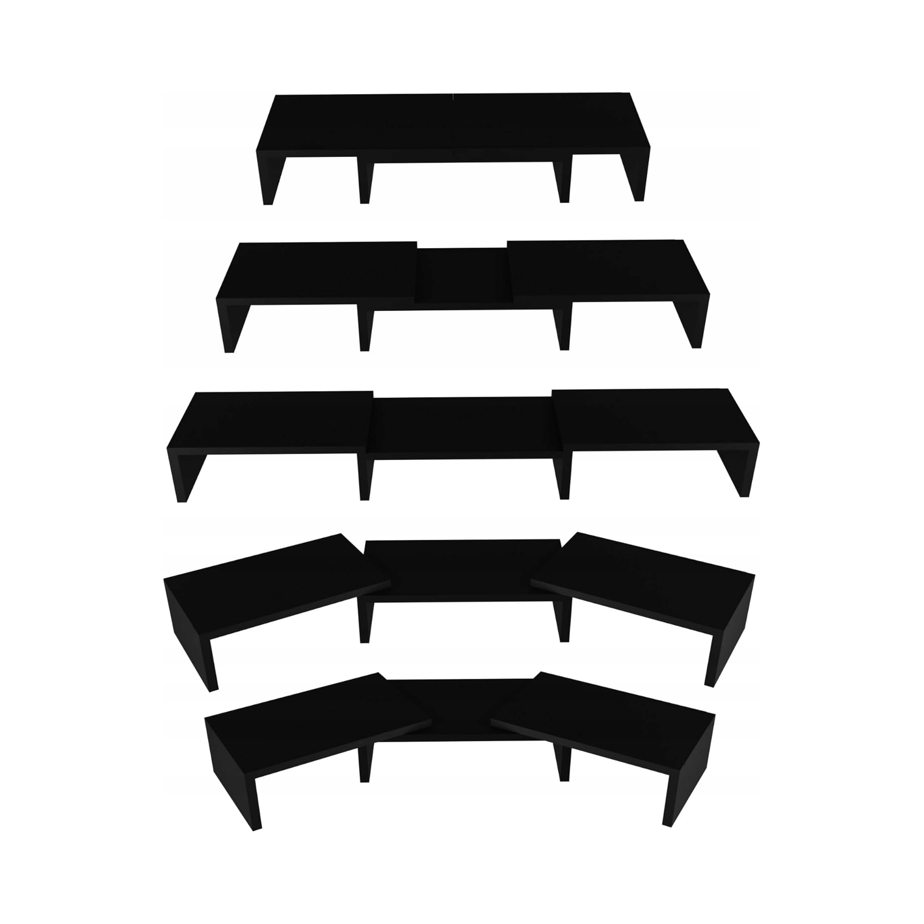 Podstawka pod monitor regulowana czarna Ppm 003 Black ComfortCove