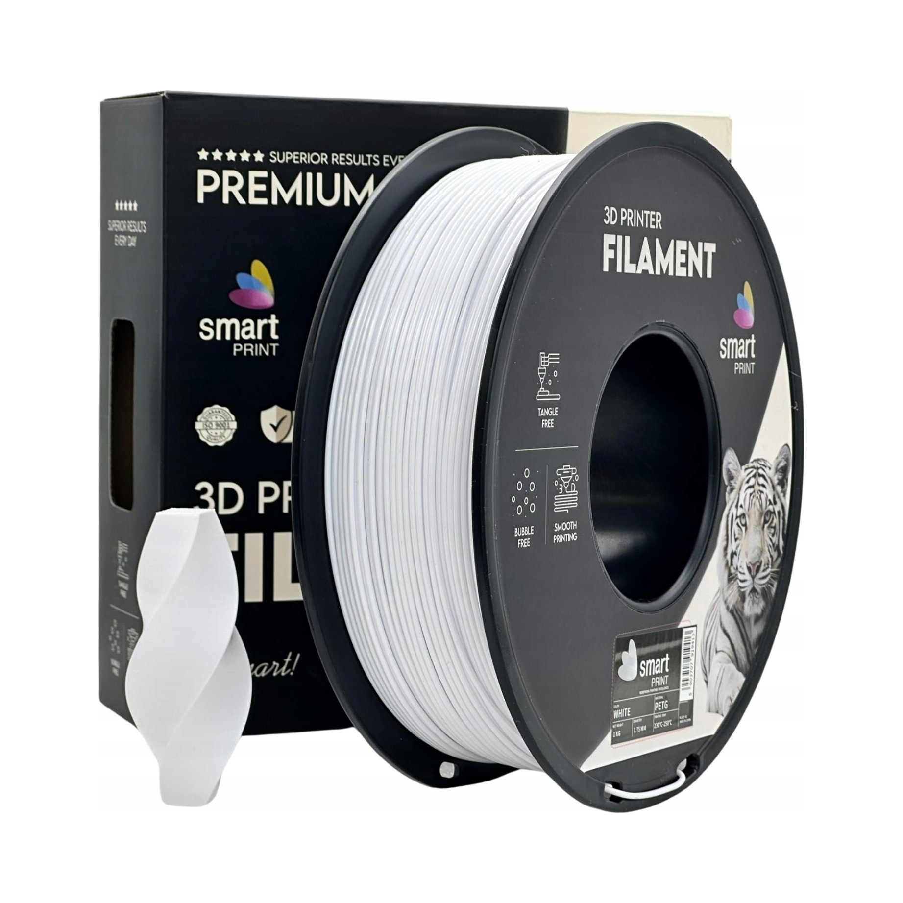 Filament Petg Smart Print White 1.75mm 1kg do druku 3D