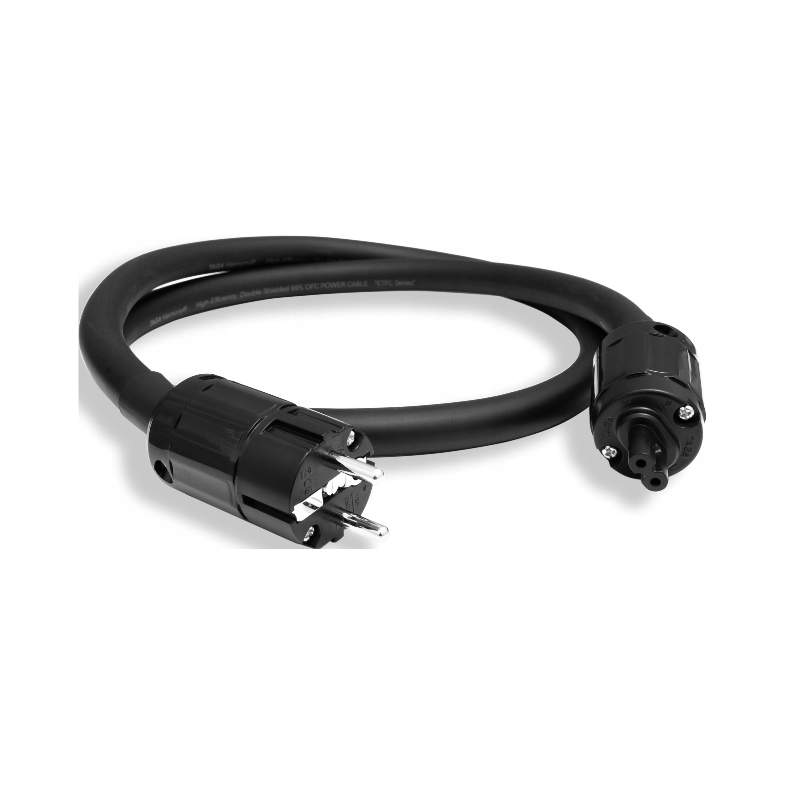 2× Kabel zasilający Taga Harmony ETPC-C7-1.3M (ósemka) 1,3 m