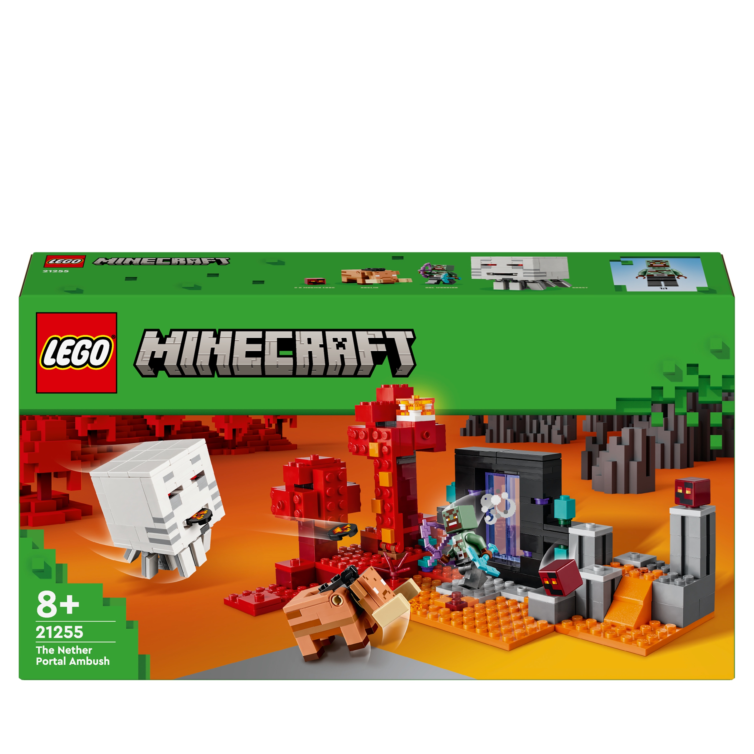 LEGO Minecraft Portal do Netheru 21255 Wojownik Orków Strzelający GHAST Marka LEGO