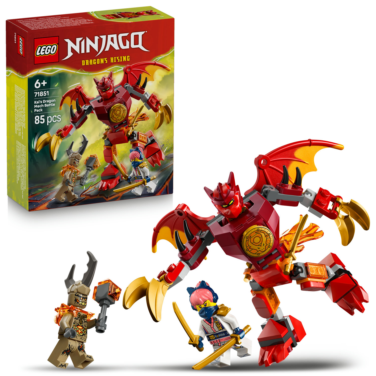 Lego Ninjago 71851 Smok-mech Kaia zestaw bitewny 71851