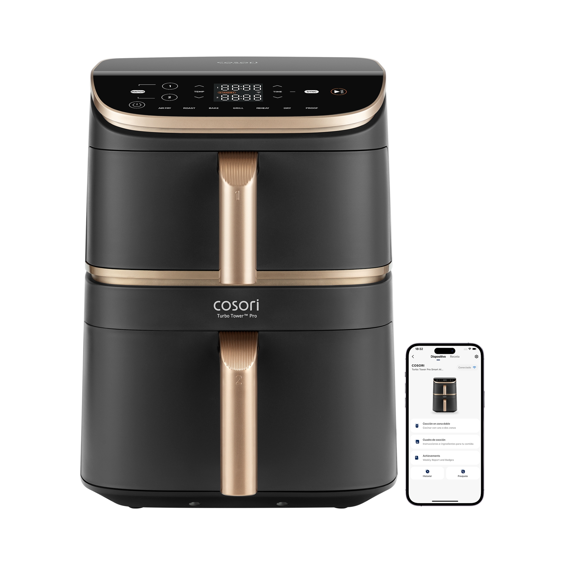 Bezkyslíková fritéza Cosori CAF-DC123S-DEUR 2630 W 10,8 l