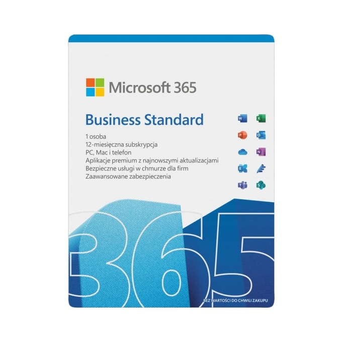 Microsoft 365 Business Standard PL ESD 12 miesięcy 5 stanowisk KLQ-00211