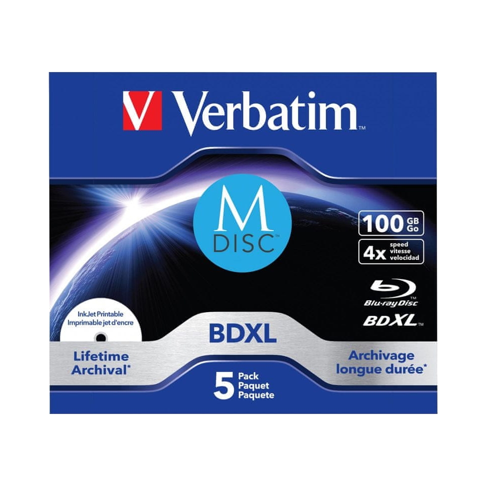 Blu-ray disk Verbatim Bd-r 100 Gb 5 ks