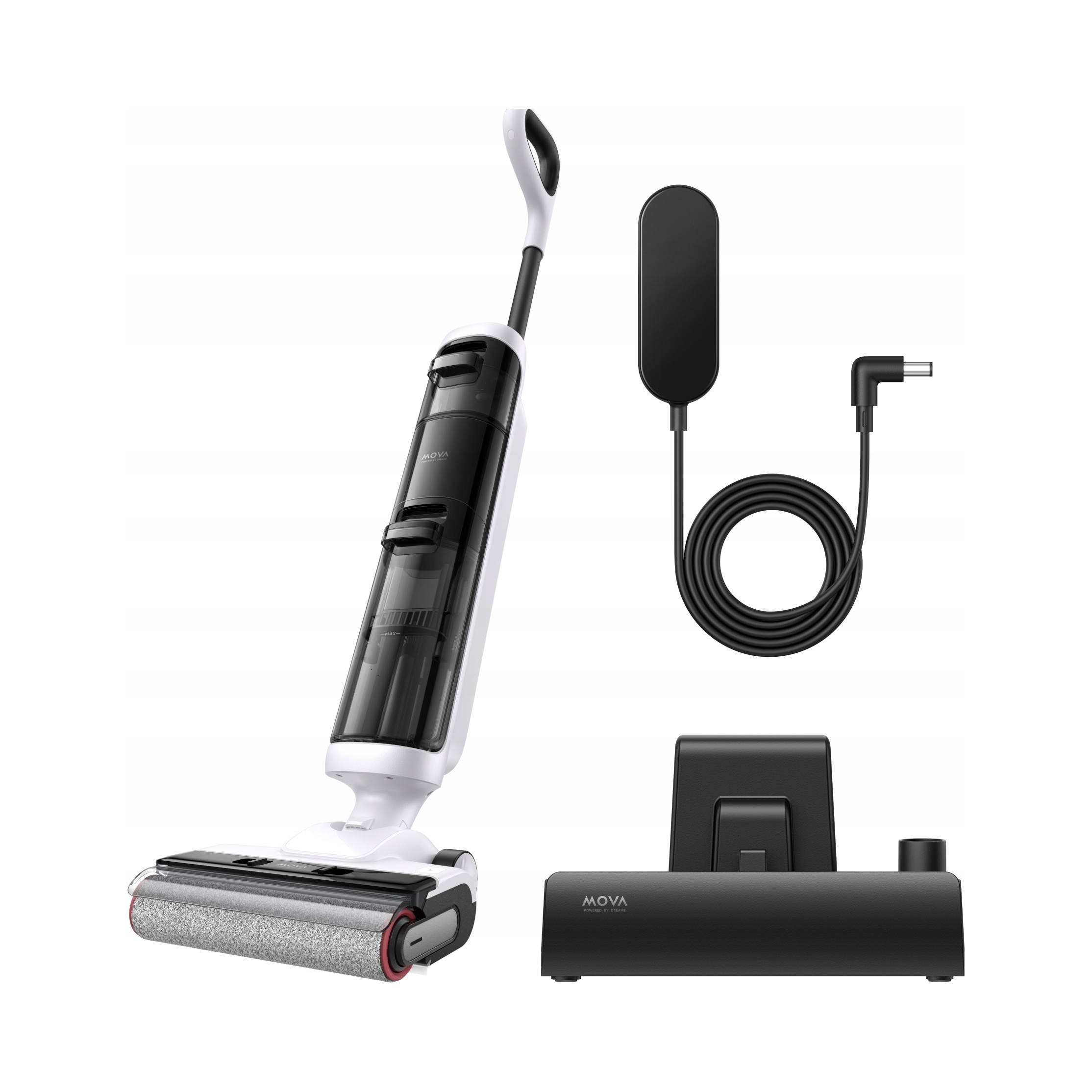 Vertikálny bezdrôtový vysávač K20 Pro biely Mop 200 W 7 x 2600 mAh