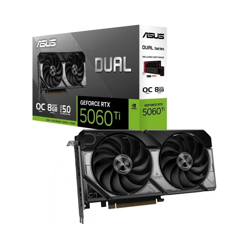 Grafická karta Asus Geforce Rtx 5060 Ti Dual Oc 8 Gb GDDR7 1xHDMI 3xDP