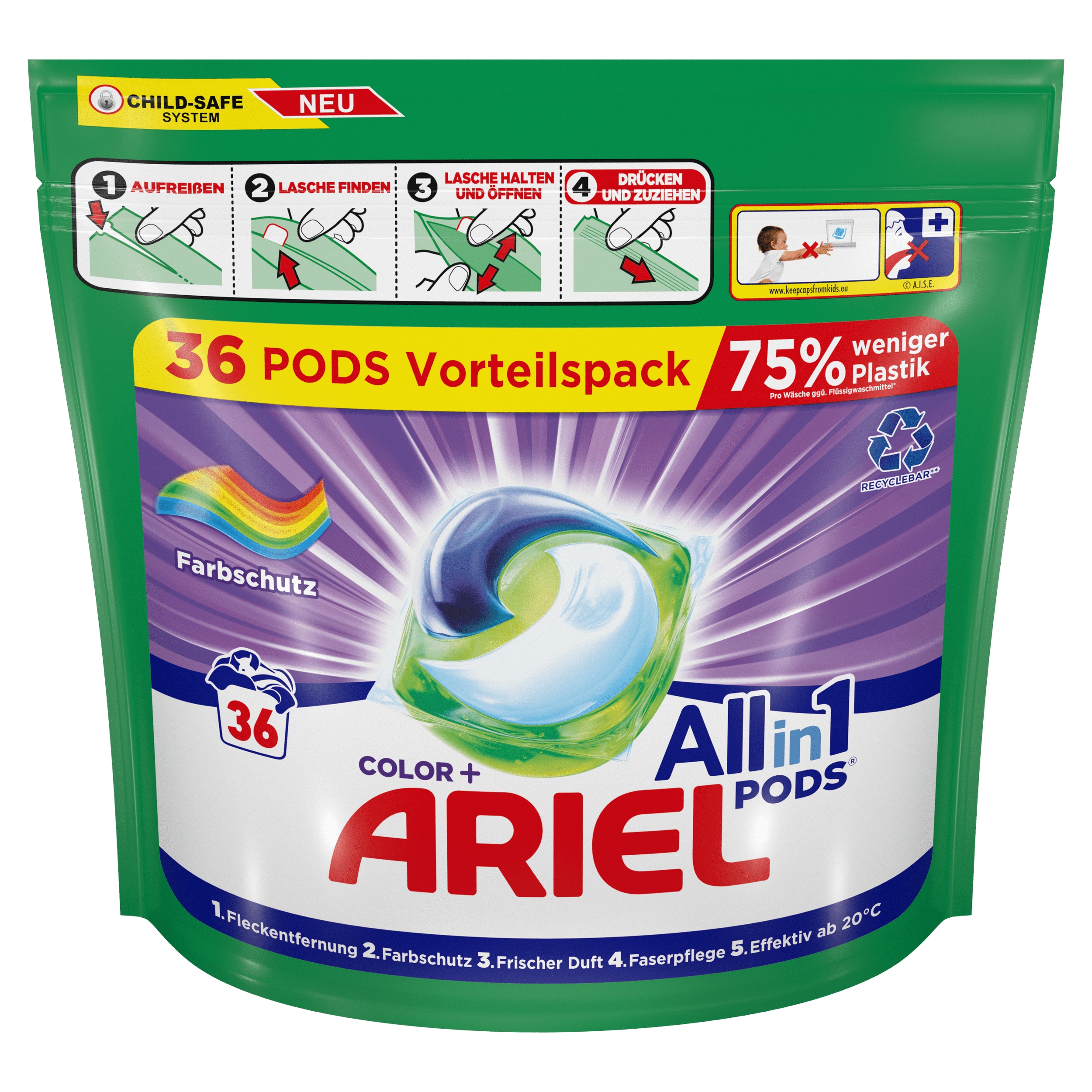 

Ariel All-in-1 Pods Kapsułki do prania Color 36 pr