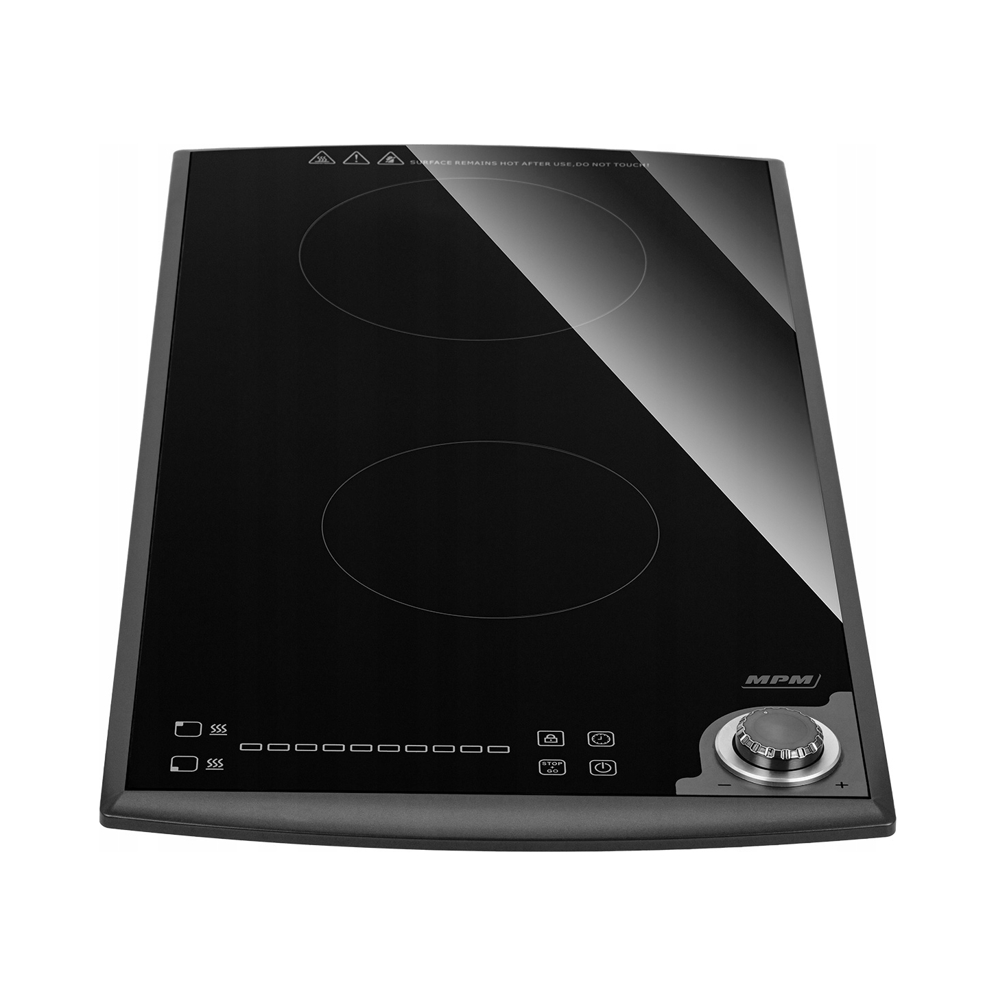 Kuchenka turystyczna elektryczna indukcyjna 3100W szkło 2-polowa Mpm MKE-24