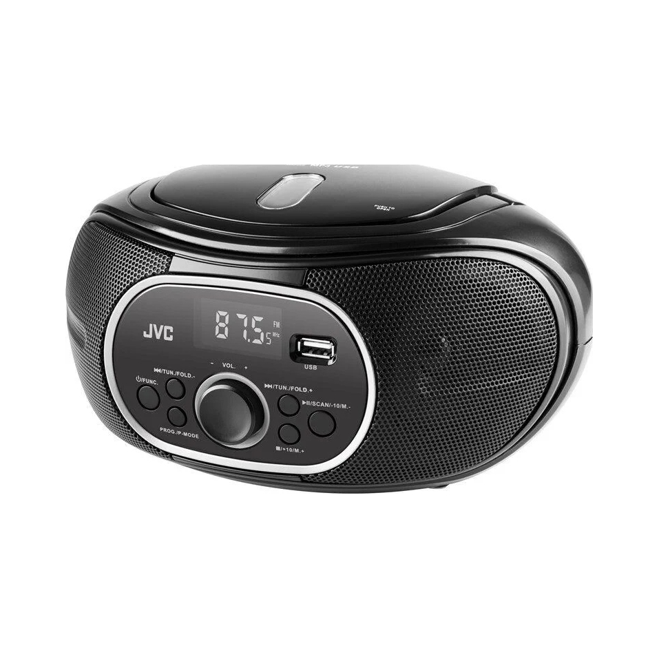 Rádioprehrávač Jvc RD-E221B Boombox CD MP3 Usb Fm Aux Čierny Stereo