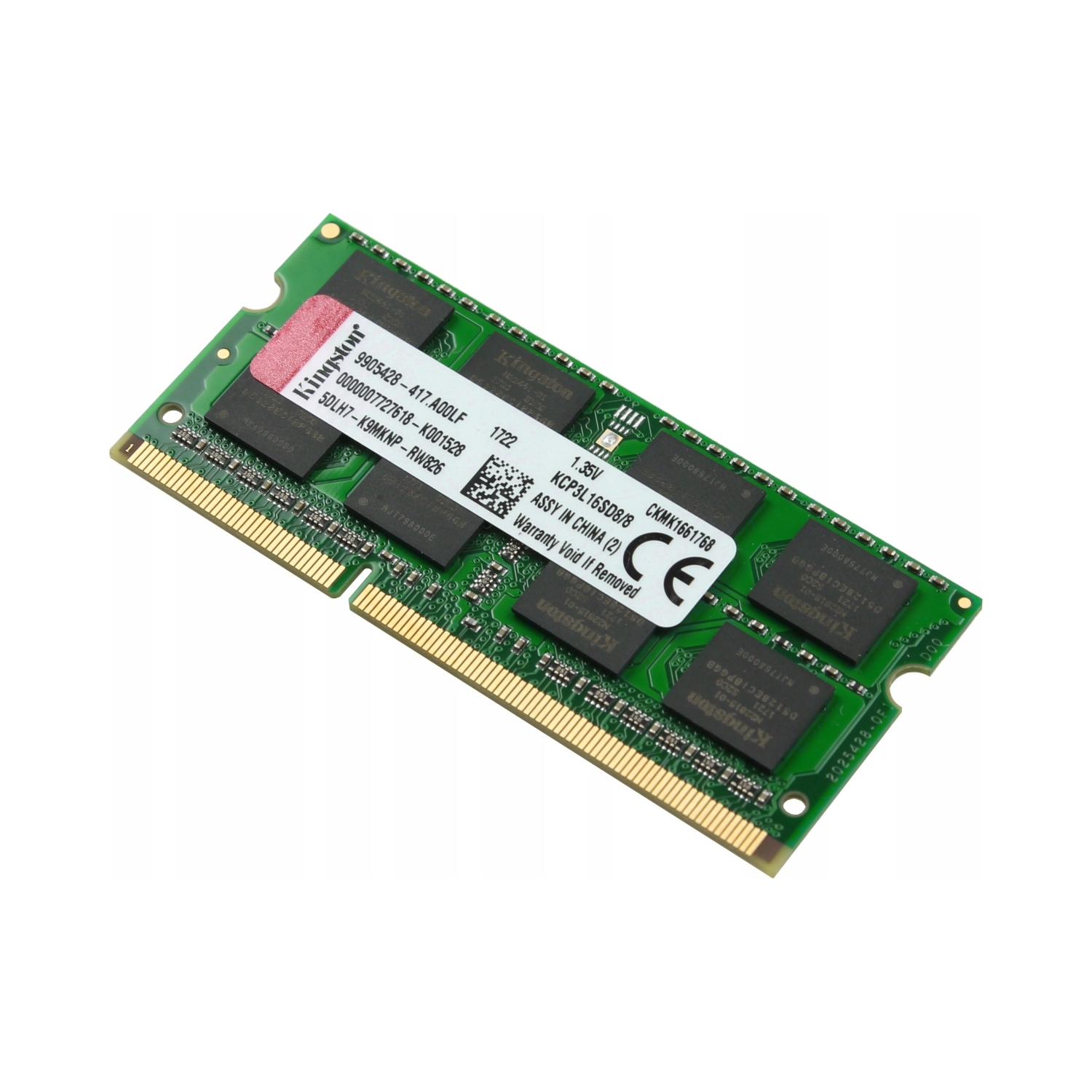 Pamäť Ram DDR3L-1600 8GB So-dimm Kingston CL11 KCP3L16SD8/8