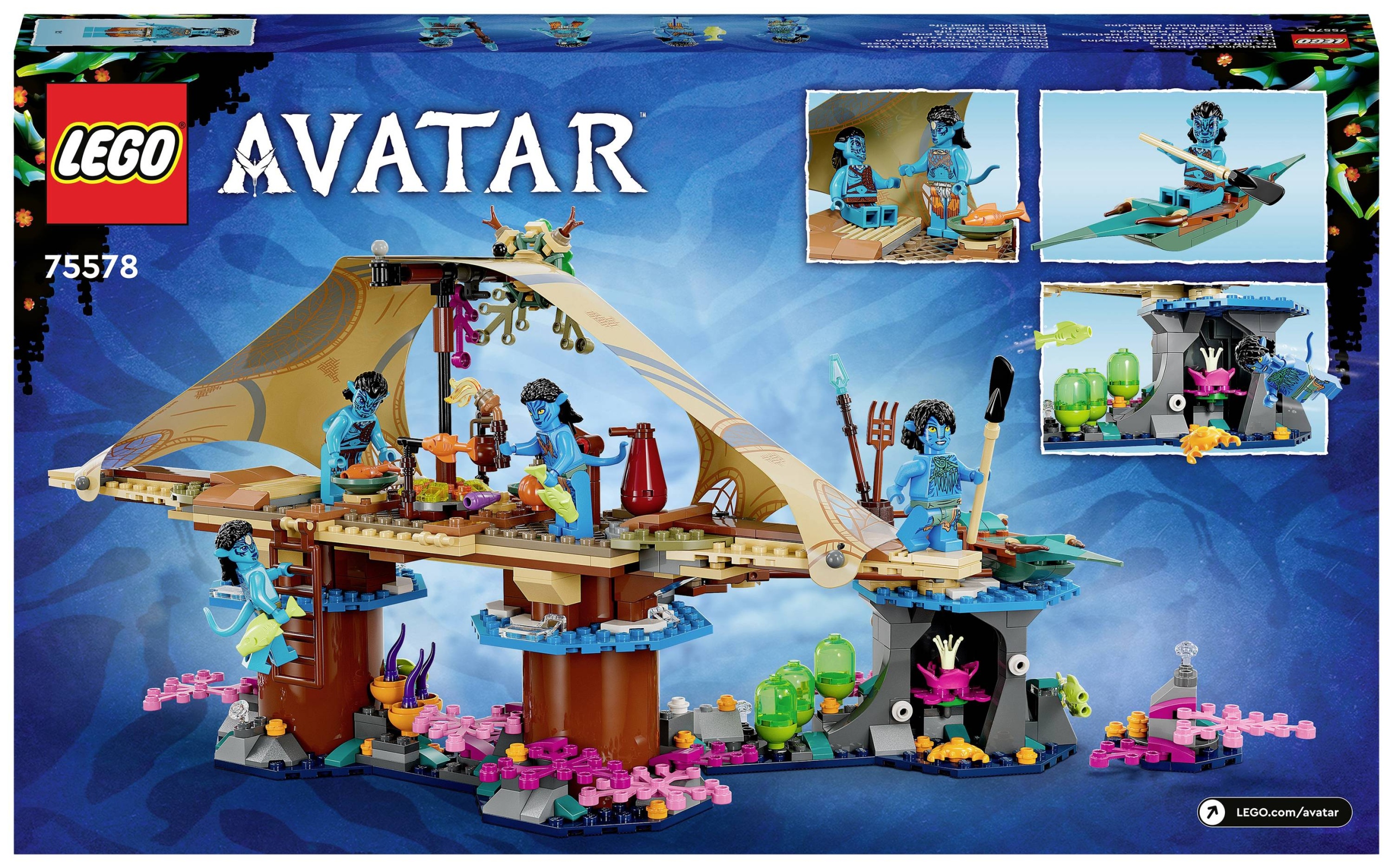 Lego Avatar 75578 Dom na rafie klanu Metkayina