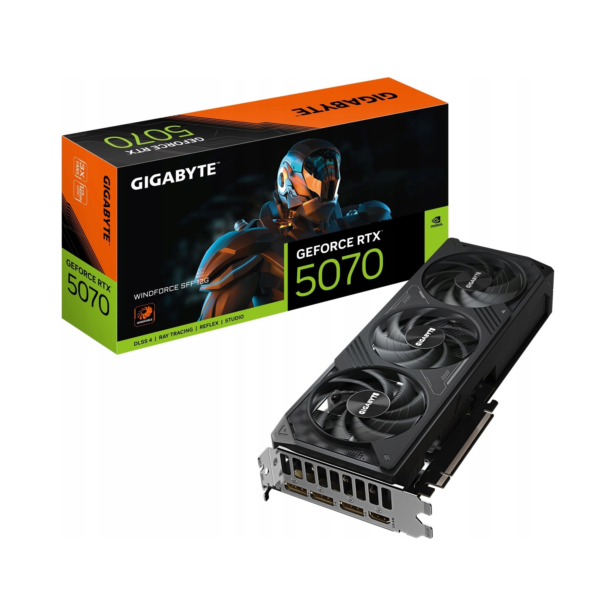 Grafická karta Gigabyte Geforce Rtx 5070 Windforce Sff 12GB GDDR7 DLSS4