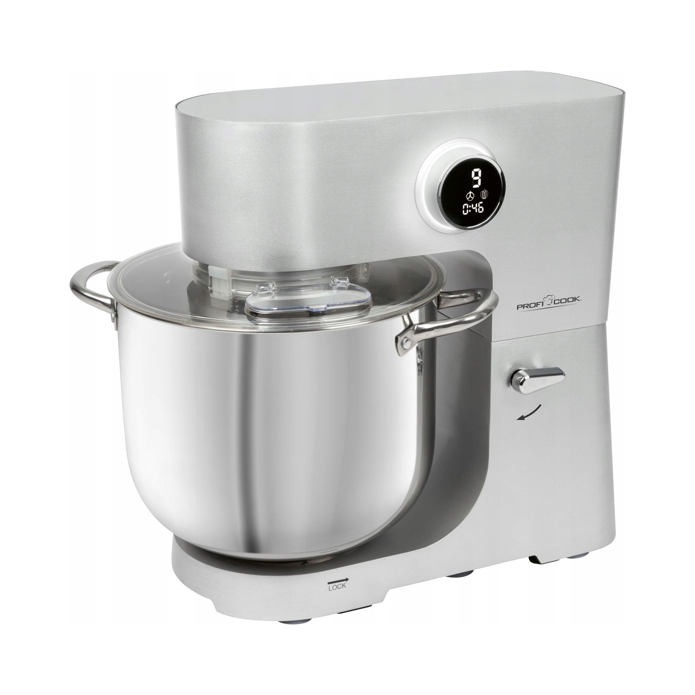 ProfiCook Kuchyňský robot s XXL miskou 12L 2500W pro 8,5 kg těsta PCKM1254