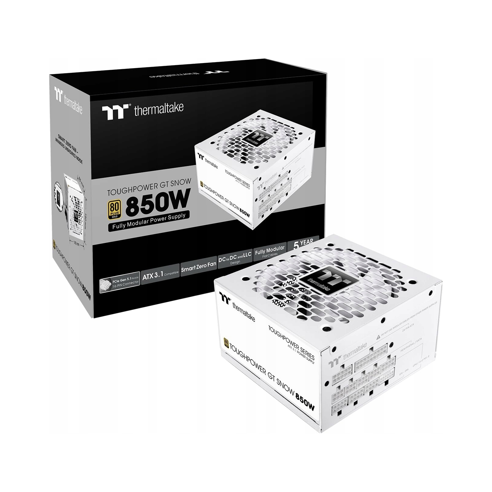 Napájací zdroj Thermaltake Toughpower Gt Snow 850W 80 Plus Gold