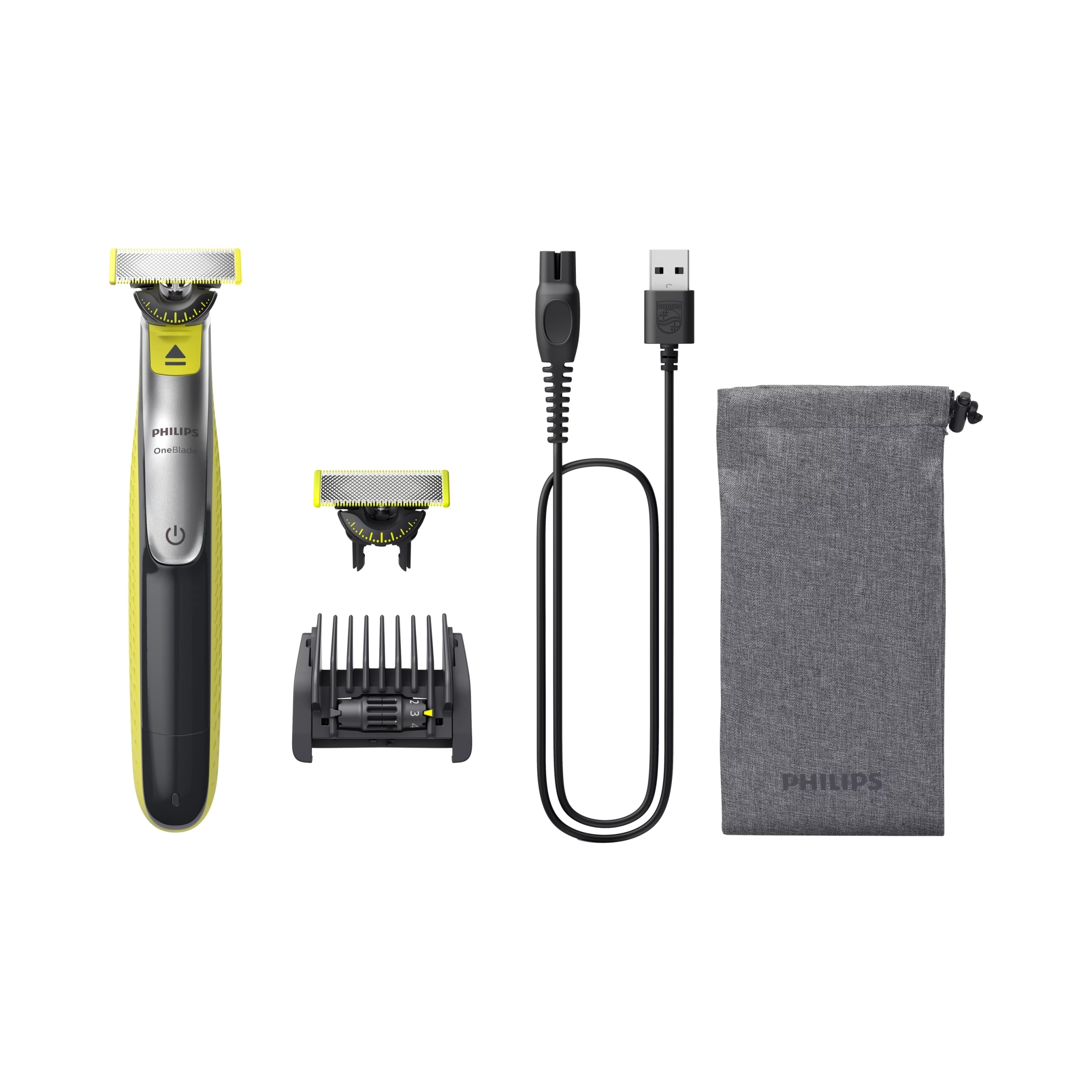Golarka do zarostu Philips OneBlade 360 QP2734/30 Zestaw czarna