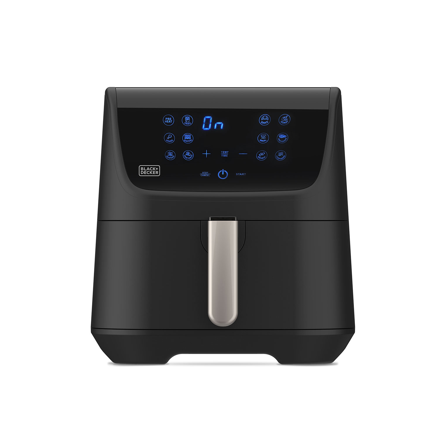 Fritéza Black+Decker, BXAF5500E, horkovzdušná, kapacita 5,5 L, 12 programů,