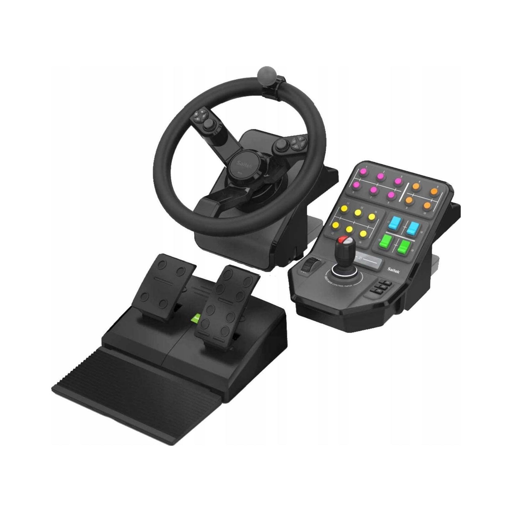 Volant Logitech G Saitek Heavy Equipment Bundle Sim Controller Farm