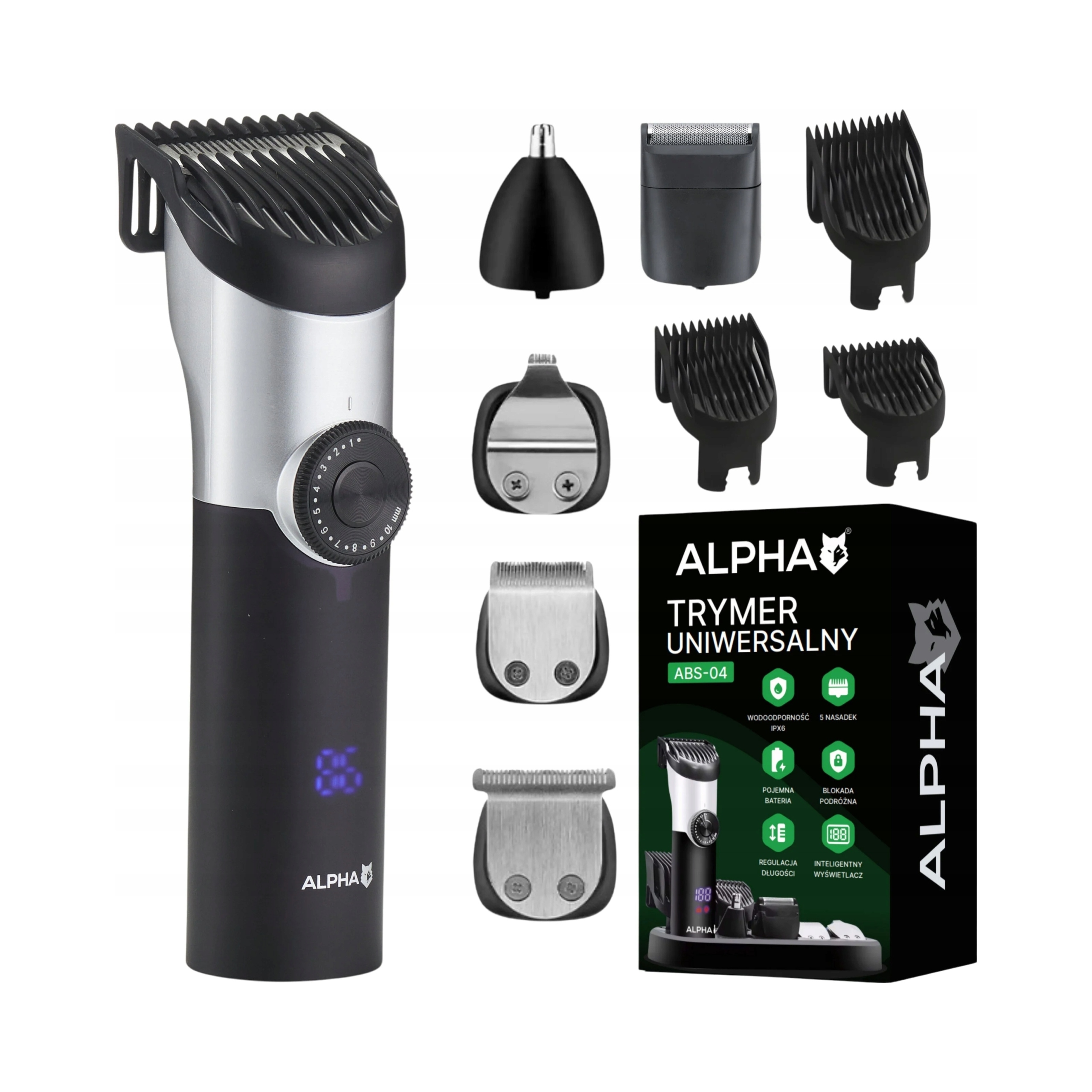 Stříhací Strojek Na Vlasy, vousy 5v1 zastřihovač nosu Holicí Strojek Alpha