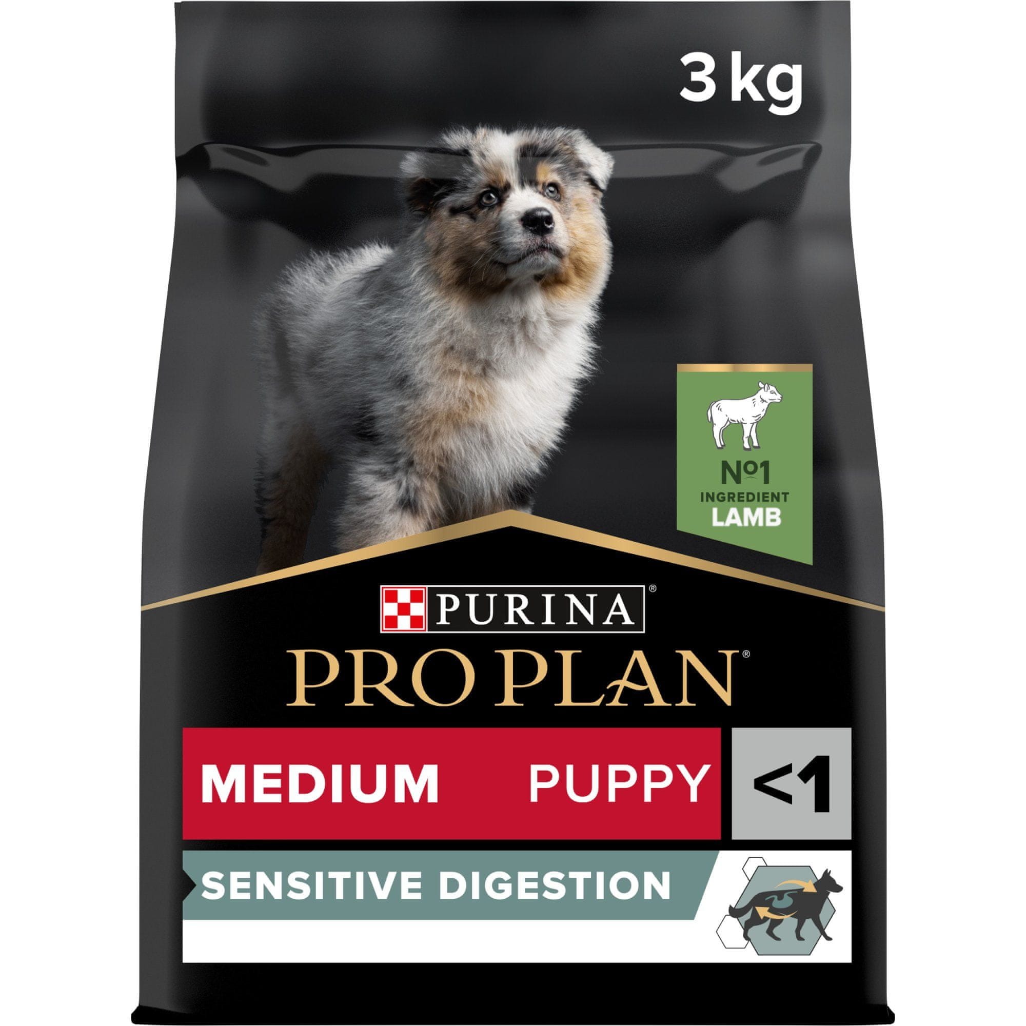Levně Medium Puppy Sensitive Digestion jehněčí 3 kg