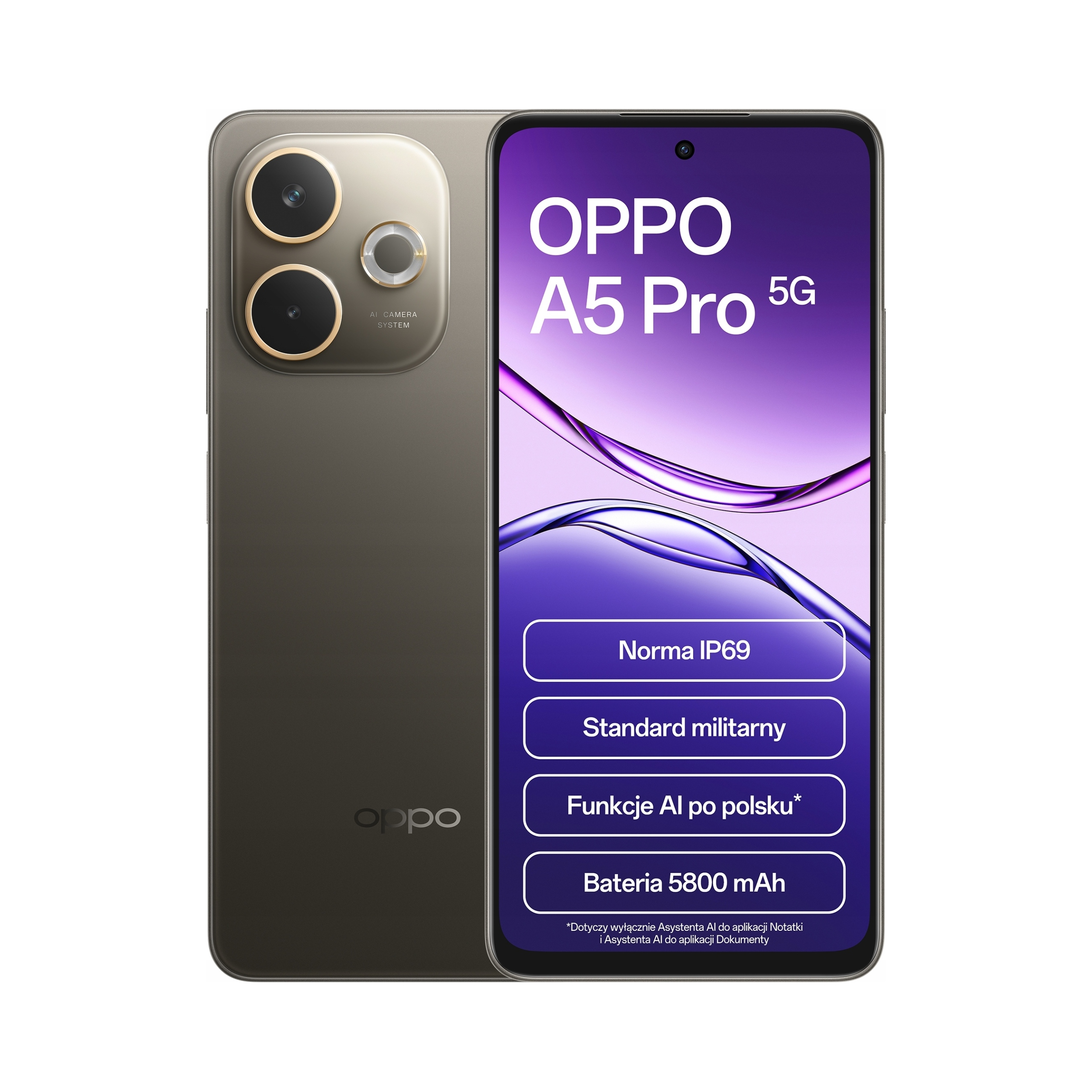 Smartfon Oppo A5 Pro 8 Gb 256 Gb 5G brązowy