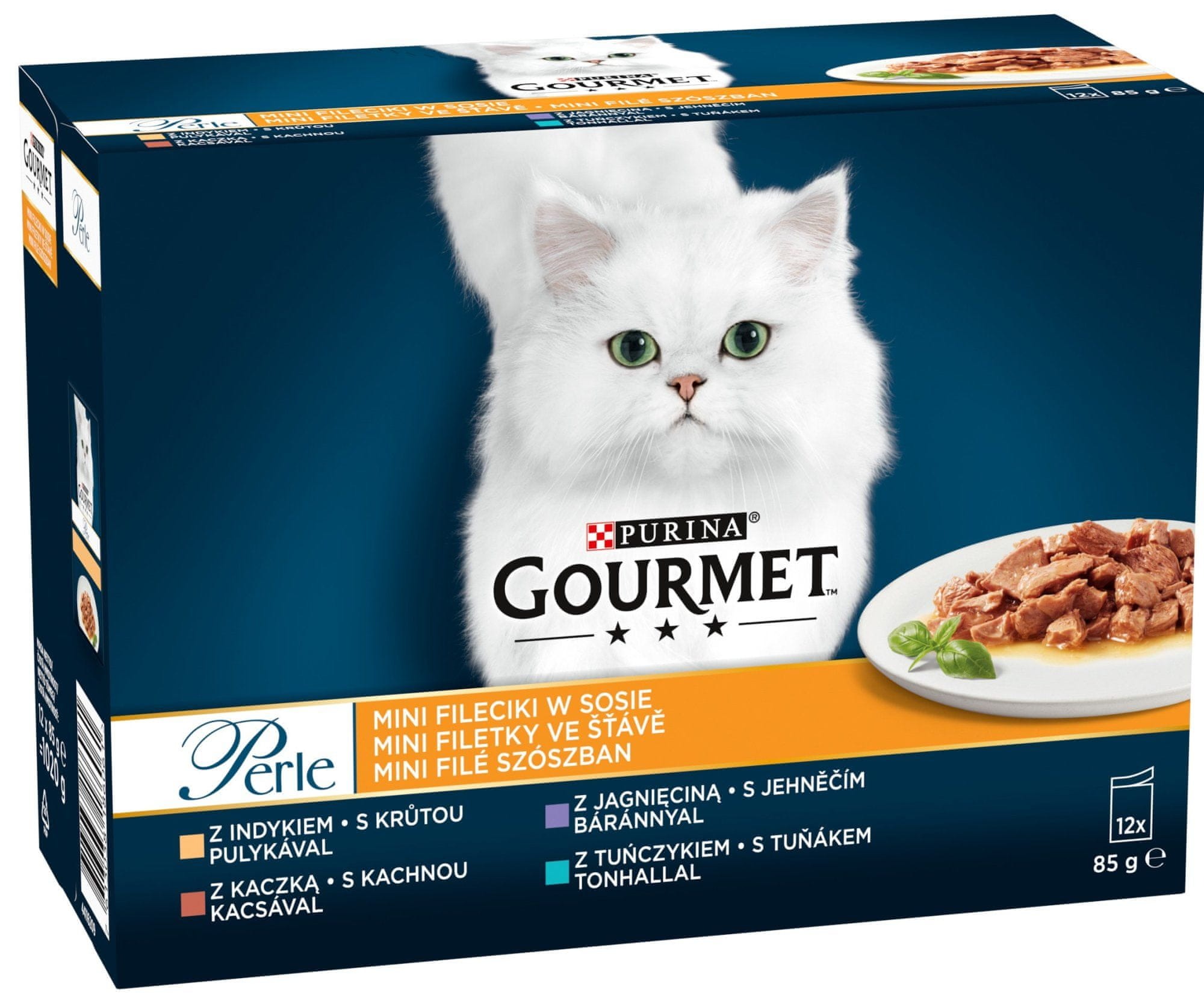 Levně Gourmet Perle multipack rybí a masový výběr ve šťávě 72x85 g