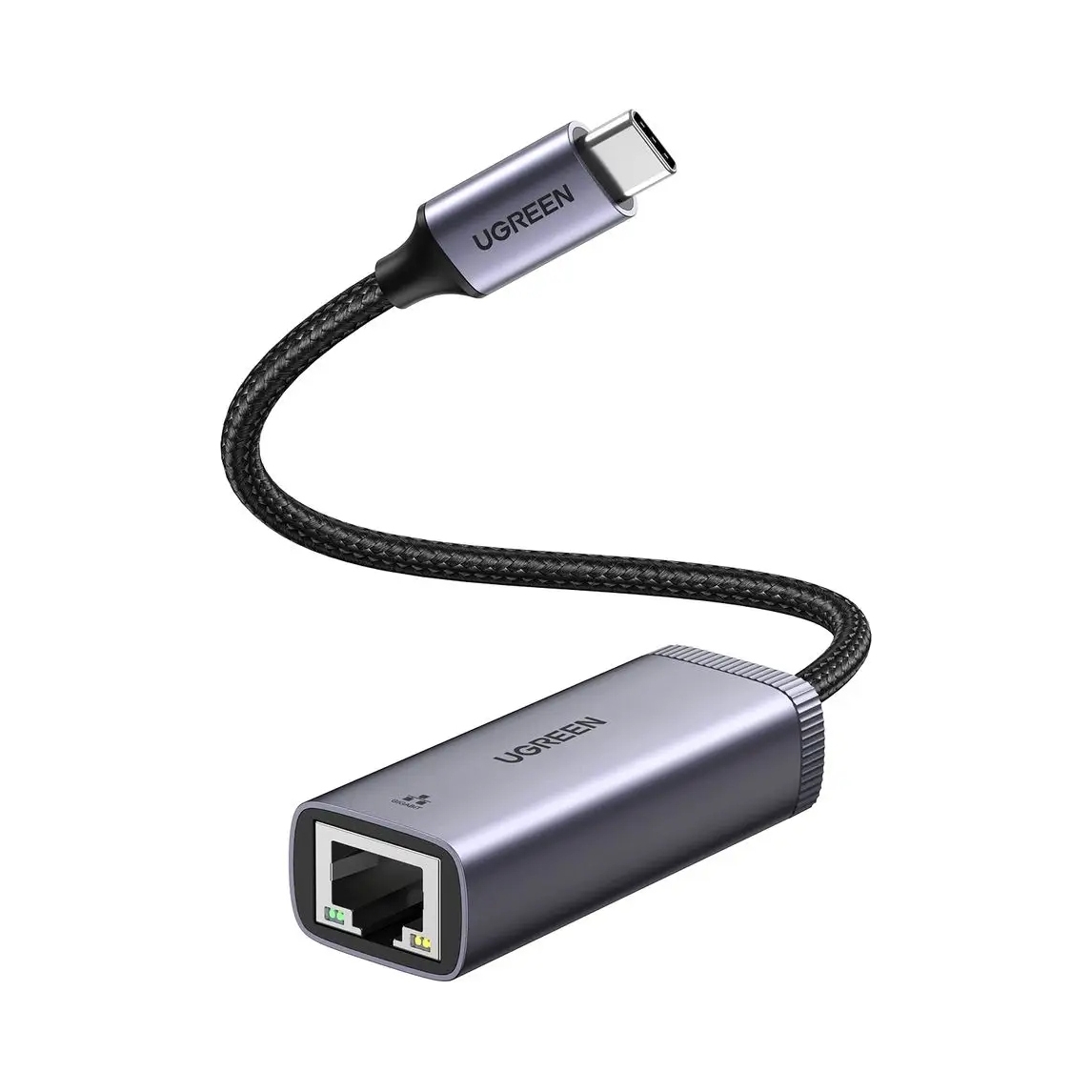 UGREEN Сетевой Адаптер Ethernet USB-C к RJ45 LED