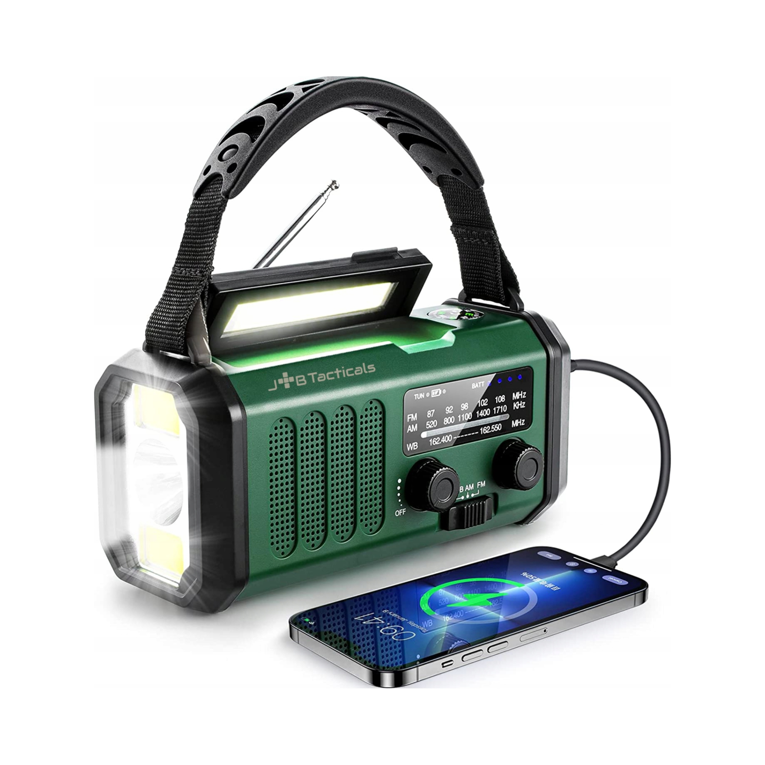 Přenosné rádio Jb Tacticals Am/fm s teleskopickou anténou a Usb