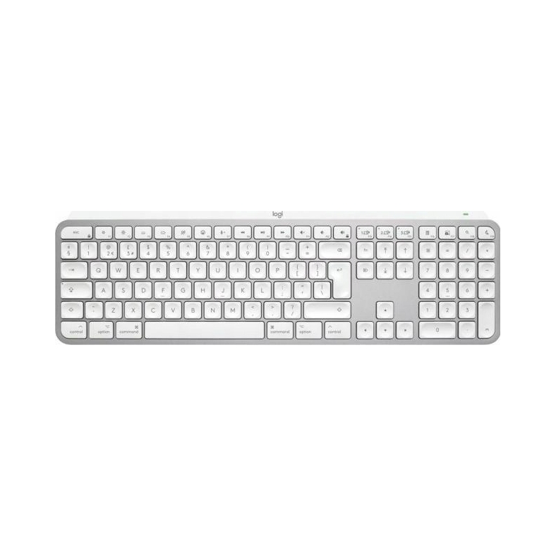 Klávesnice Logitech MX Keys S pro Mac, světle šedá