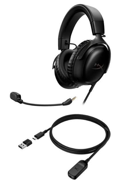 HYPERX Cloud III Zestaw Słuchawkowy Gamingowy PC PS5 Xbox Czarny — miniatura 12