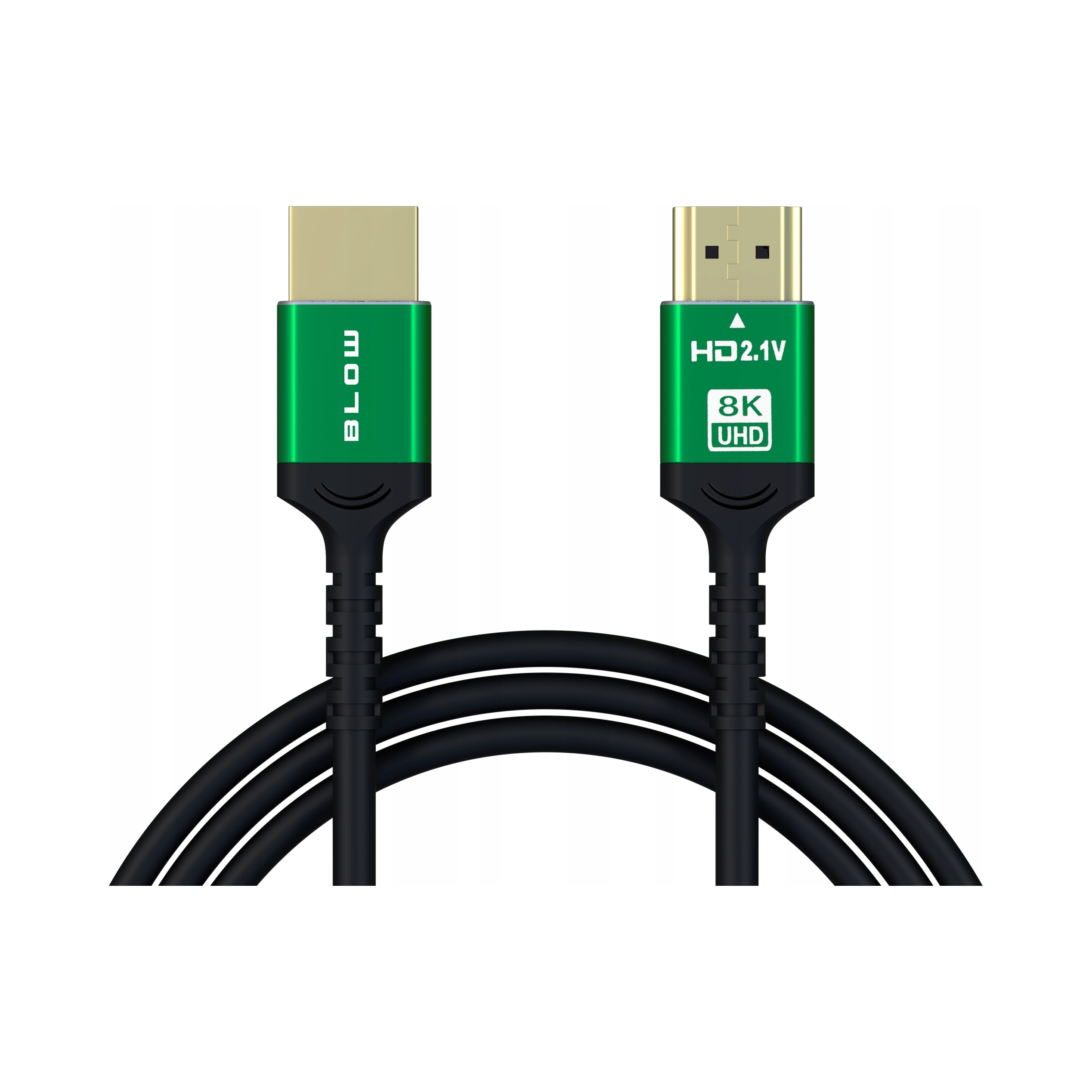Kabel HDMI V2.1 GREEN 8K 60Hz 4K Full HD 1080p 144Hz HDMI - HDMI 3m BLOW