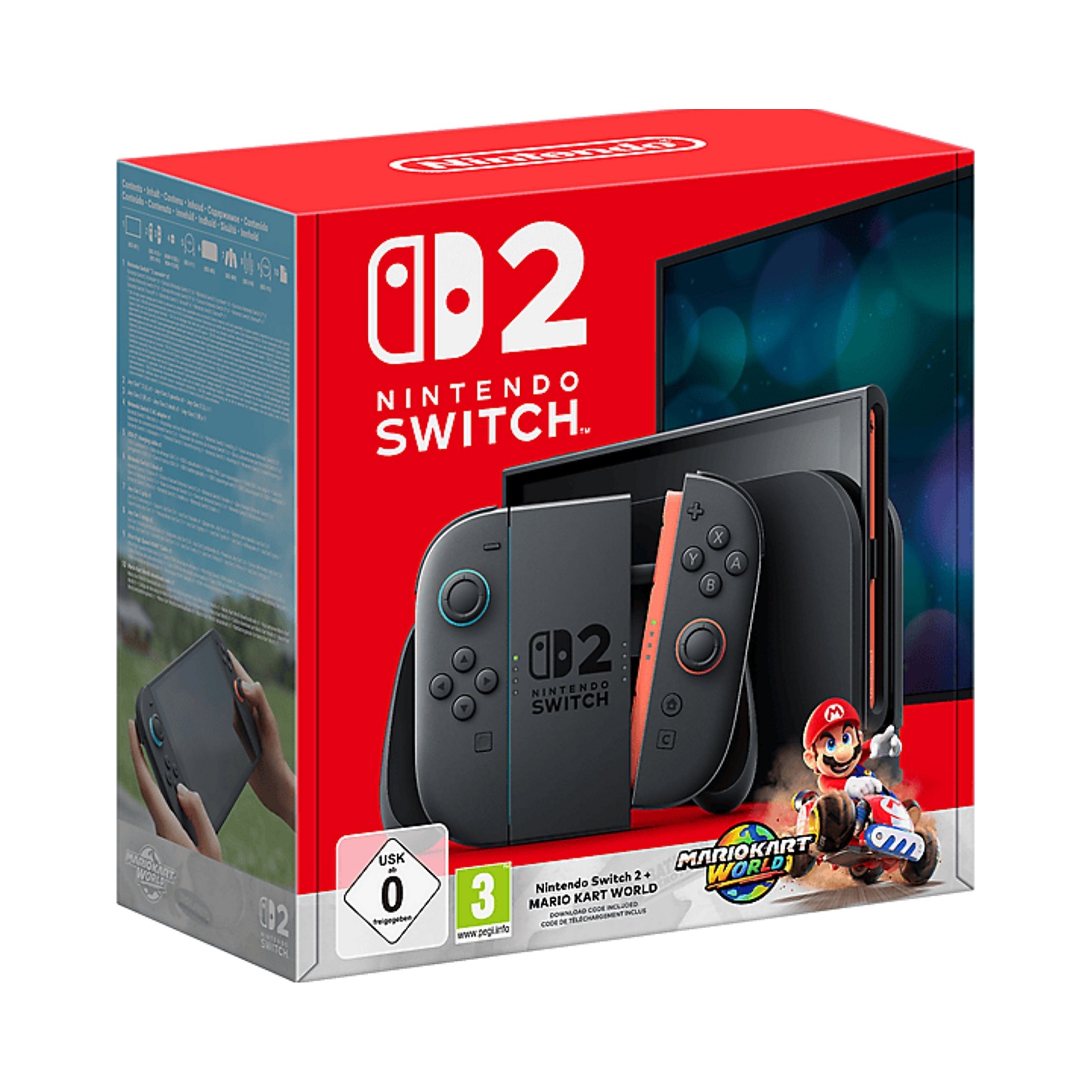 2× Konsola Nintendo Switch 2 Mario Kart World zestaw