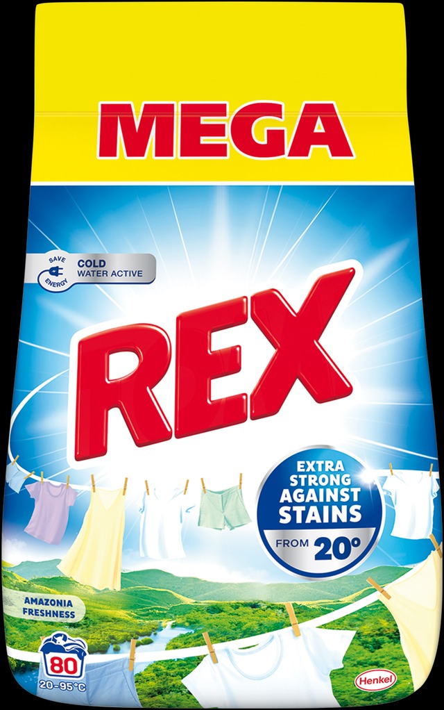 Rex prací prášek Amazonia Freshness 80 praní, 4,4kg