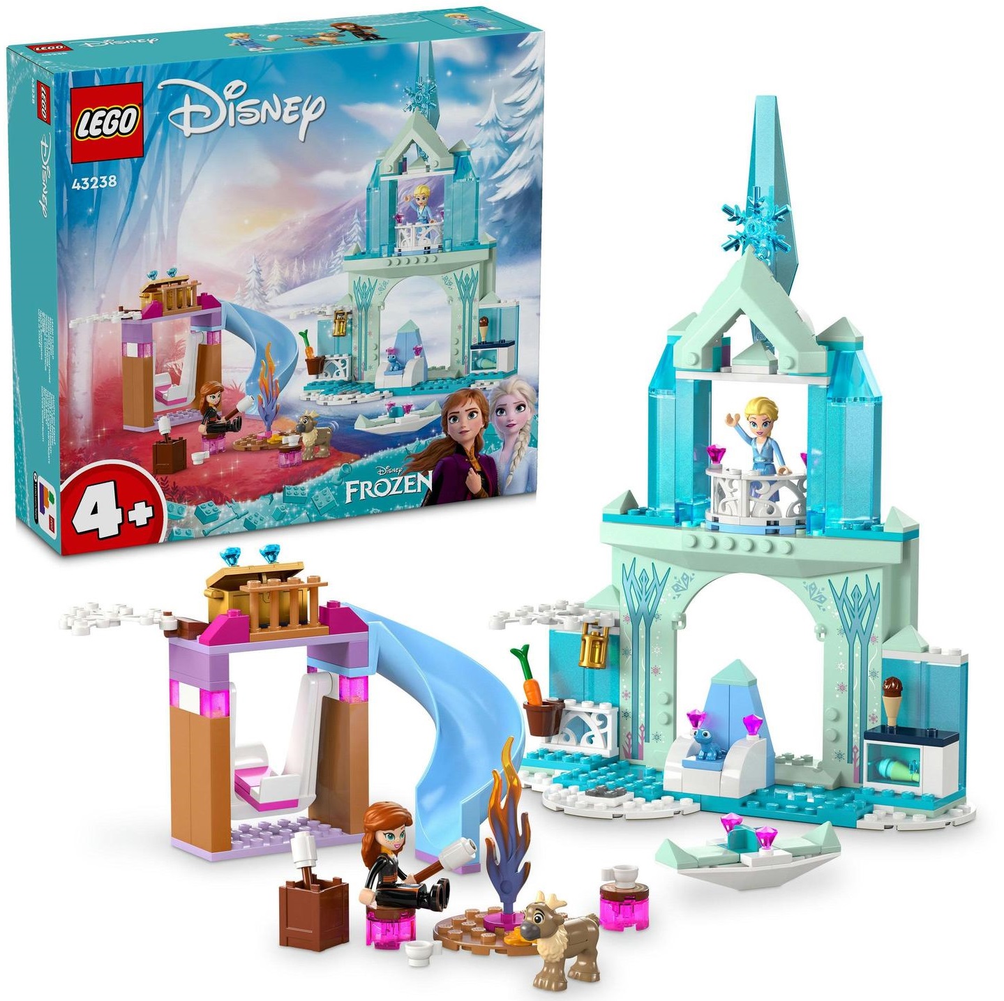 OUTLET NIEKOMPLETNY ZESTAW LEGO Disney 43238 Elsa's Frozen Castle