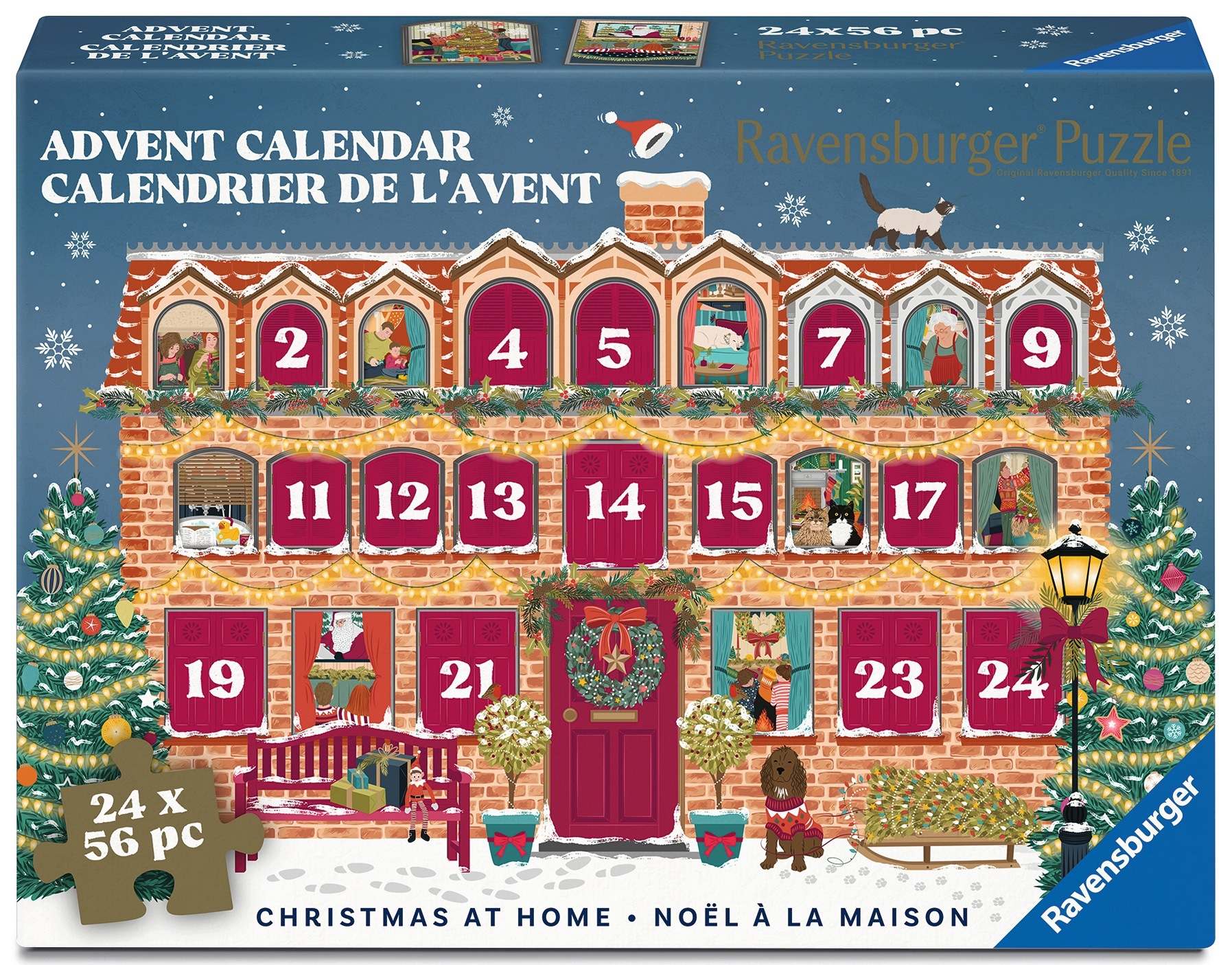 Адвент-календарь Ravensburger 2026, 24 мини-пазла для взрослых, от 12 лет