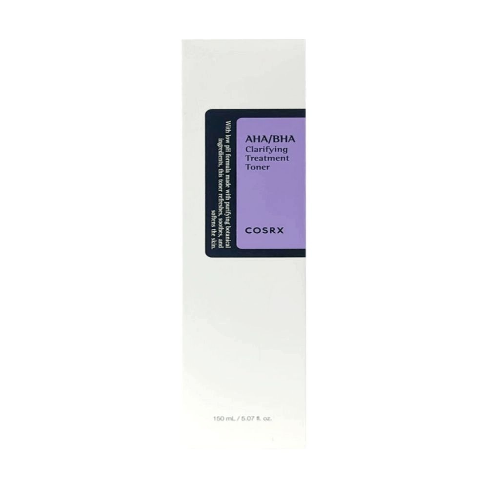 COSRX AHA/BHA CLARIFYING TREATMENT TONER 150 ml - Lekko złuszczający tonik do twarzy z kwasami AHA BHA — 5