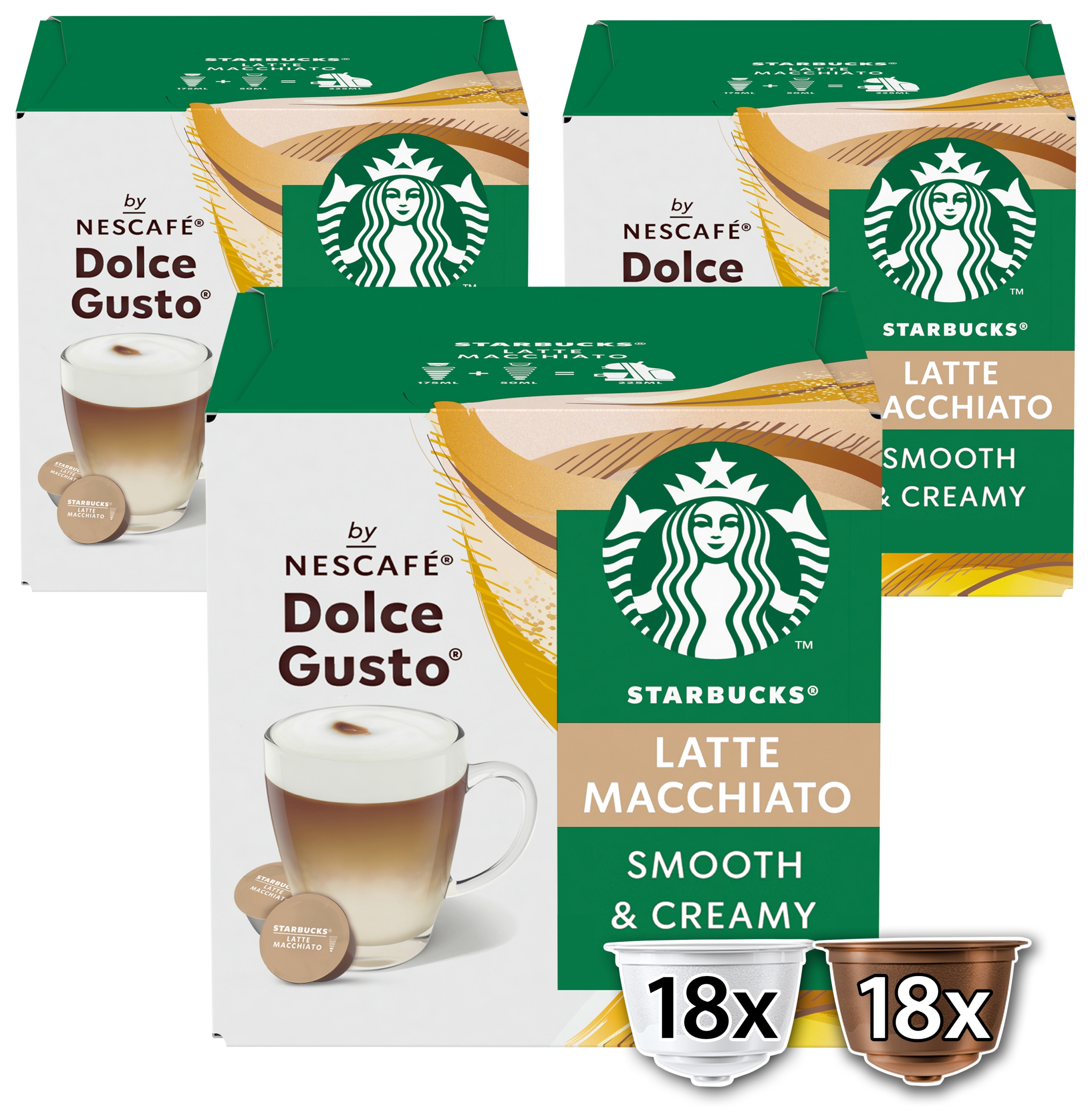Káva Dolce Gusto Starbucks Latte Macchiato 36 uzávěrů
