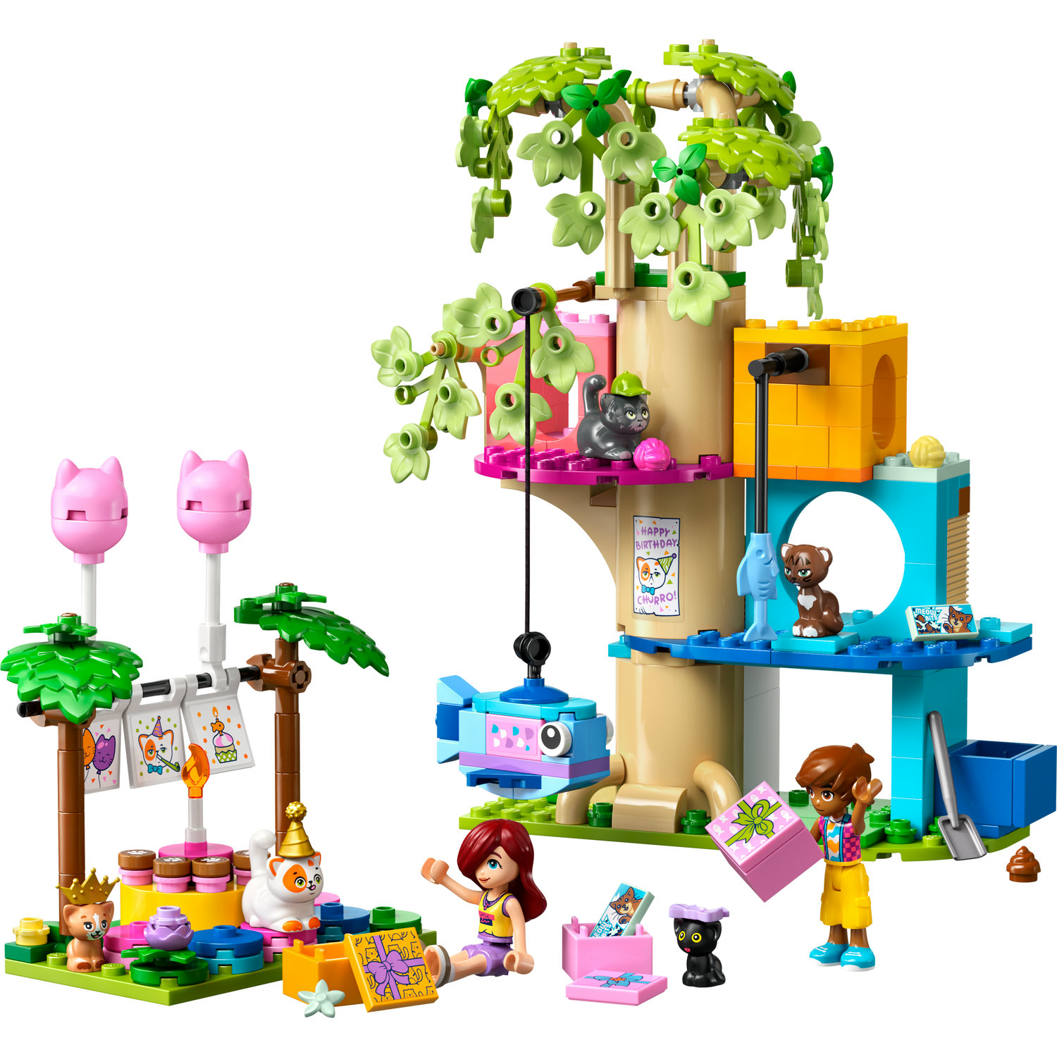Lego Friends 42666 Narozeninová oslava pro kočky a domeček na stromě