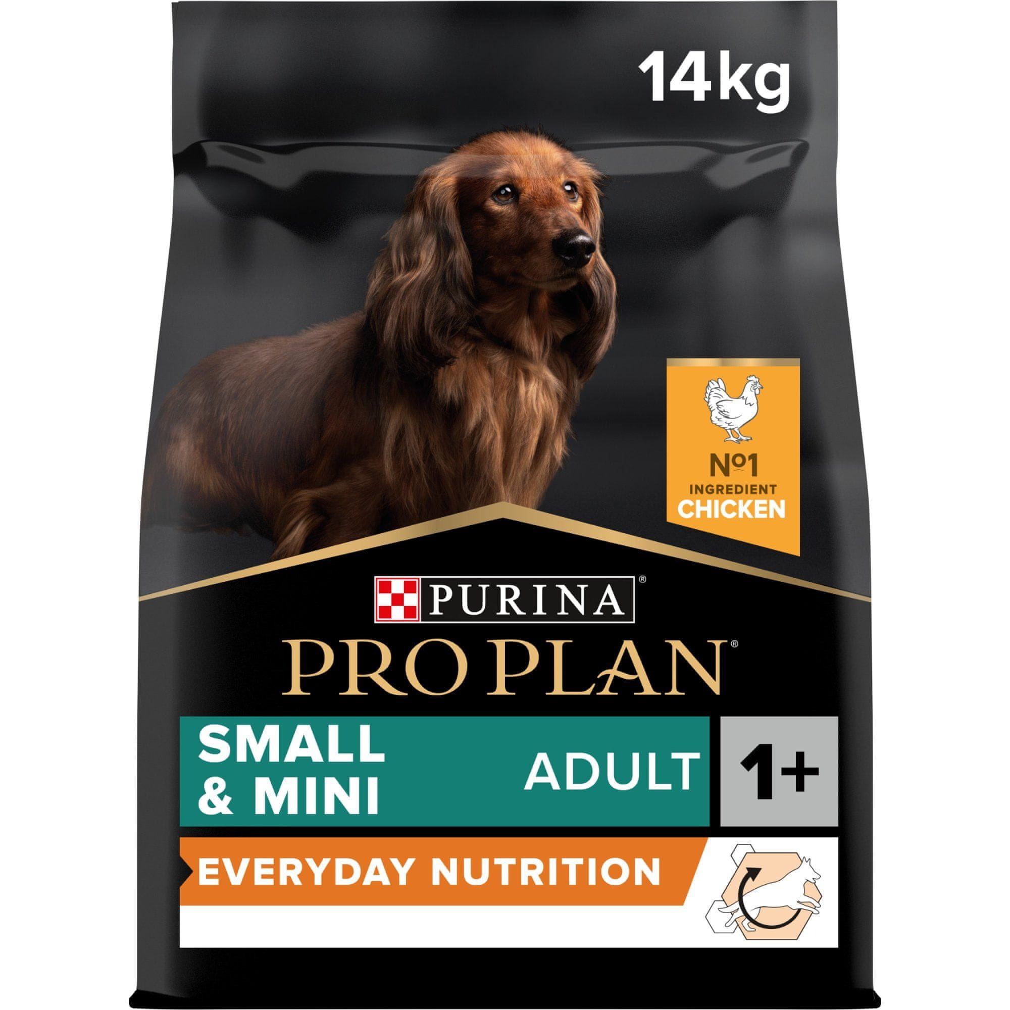 Levně Pro Plan granule pro psy Small & Mini Adult Everyday Nutrition kuře 14 kg