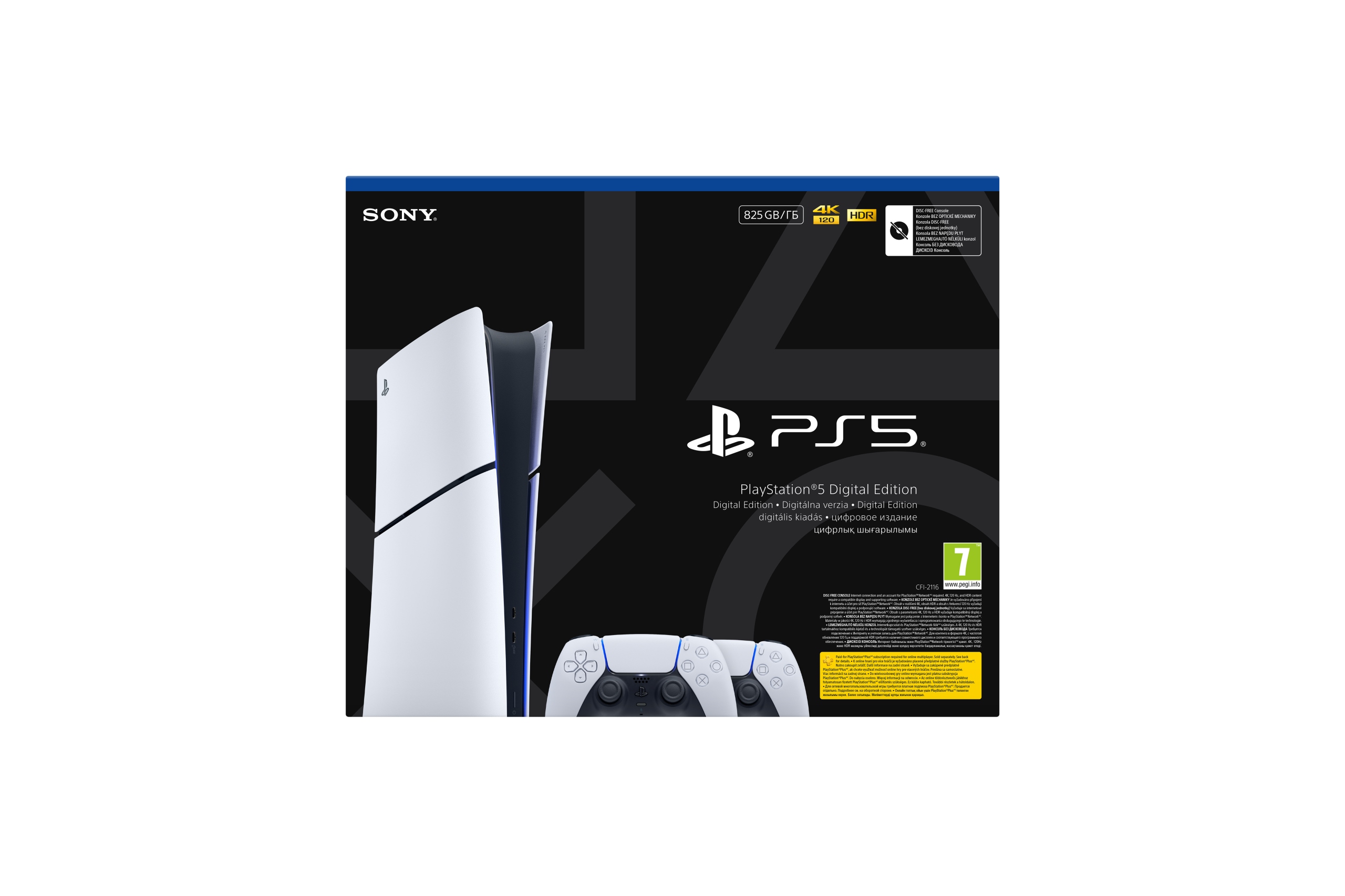 Herní Konzole Sony Playstation 5 Digital 825 Gb 2 Ovladače