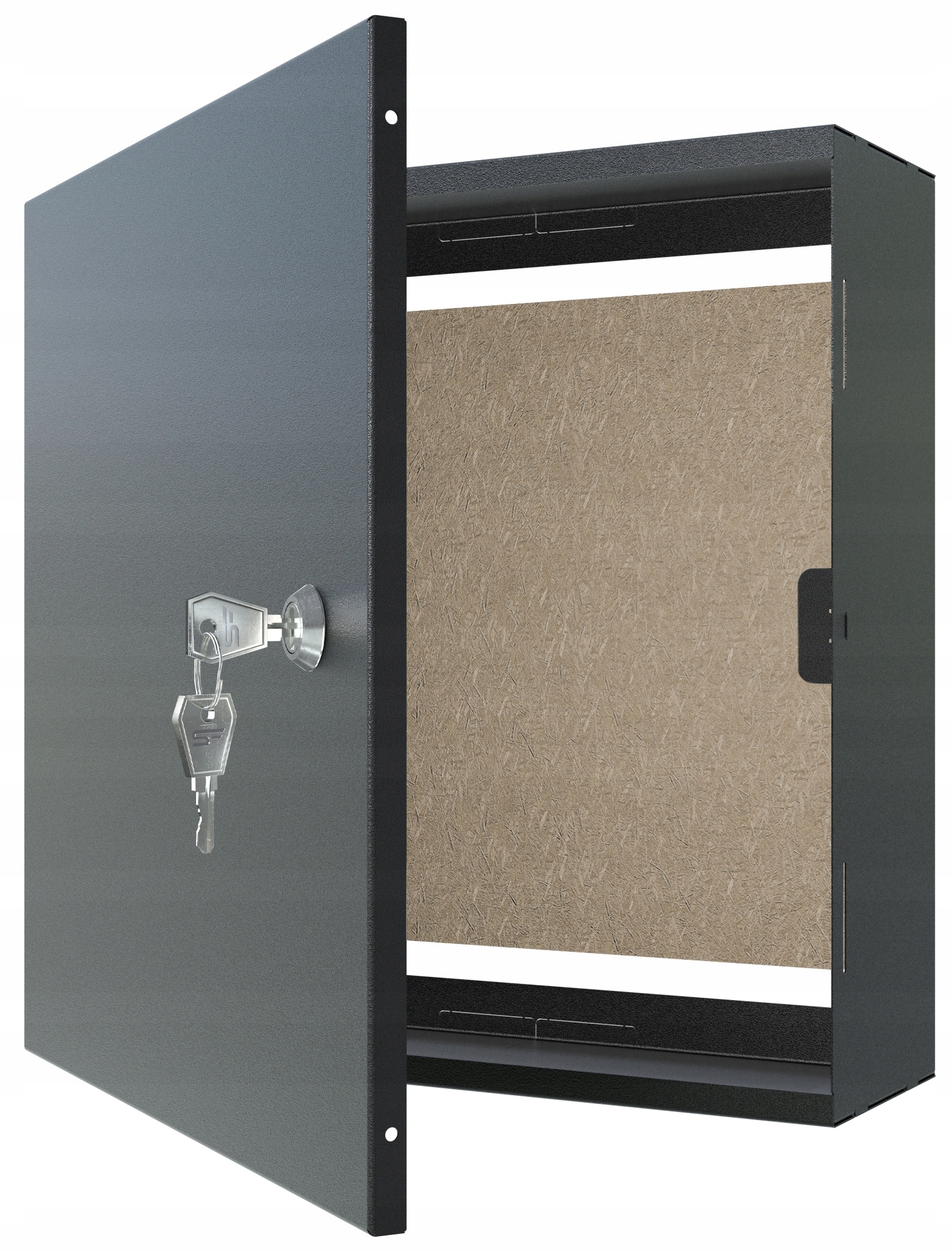 Obudowa rozdzielnicy metalowa Stalflex czarna natynkowa 30x30x10 cm IP20