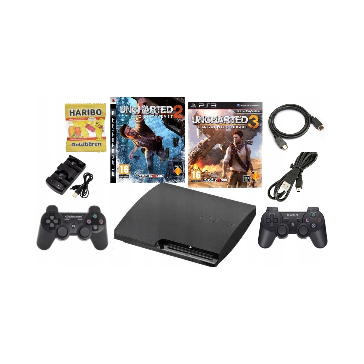 Konsola Sony Playstation 3 PS3 Slim + Gry