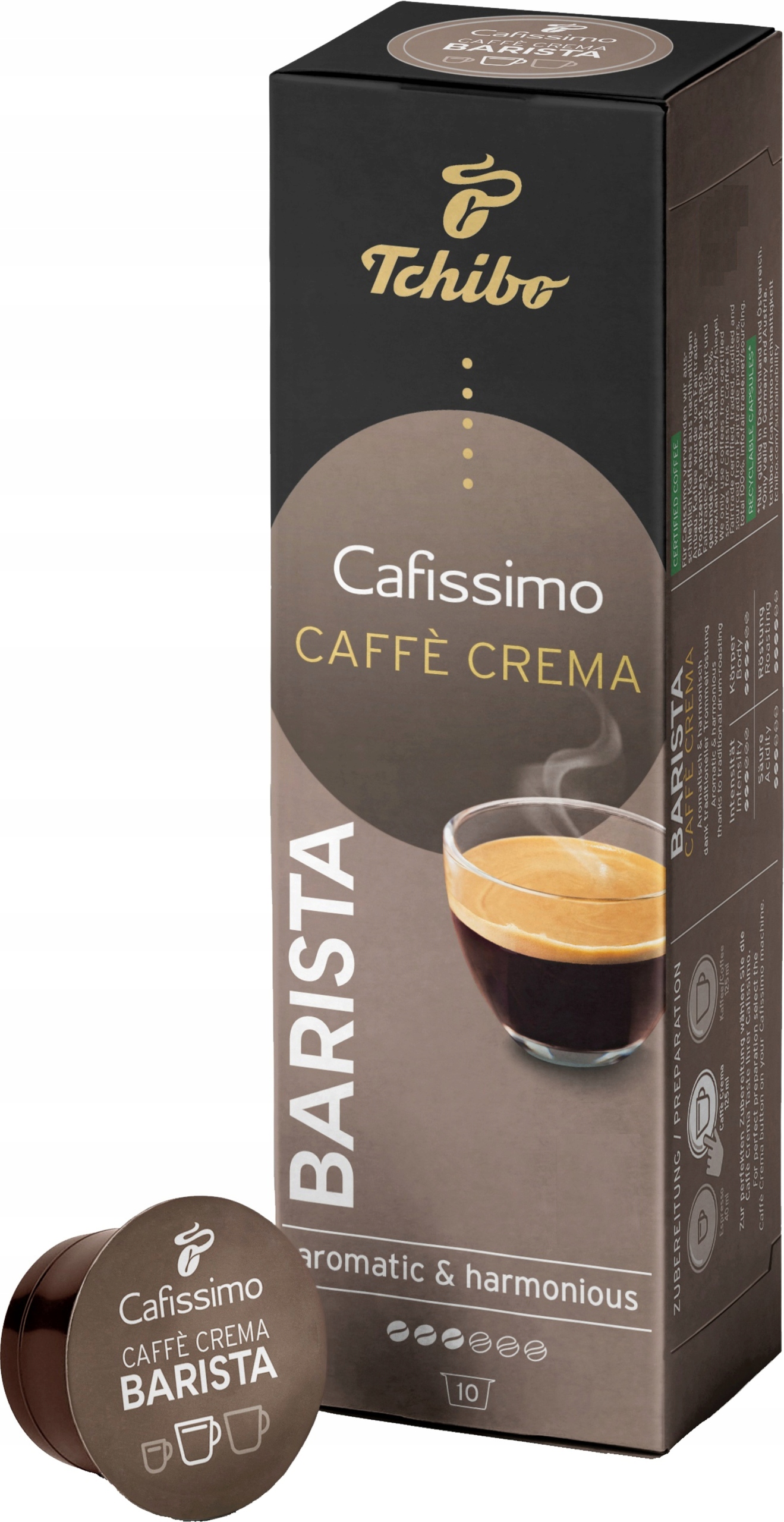 Levně Tchibo Kapsle Tchibo Cafissimo Barista Caffe Crema sada 3x10kusů kapslí.
