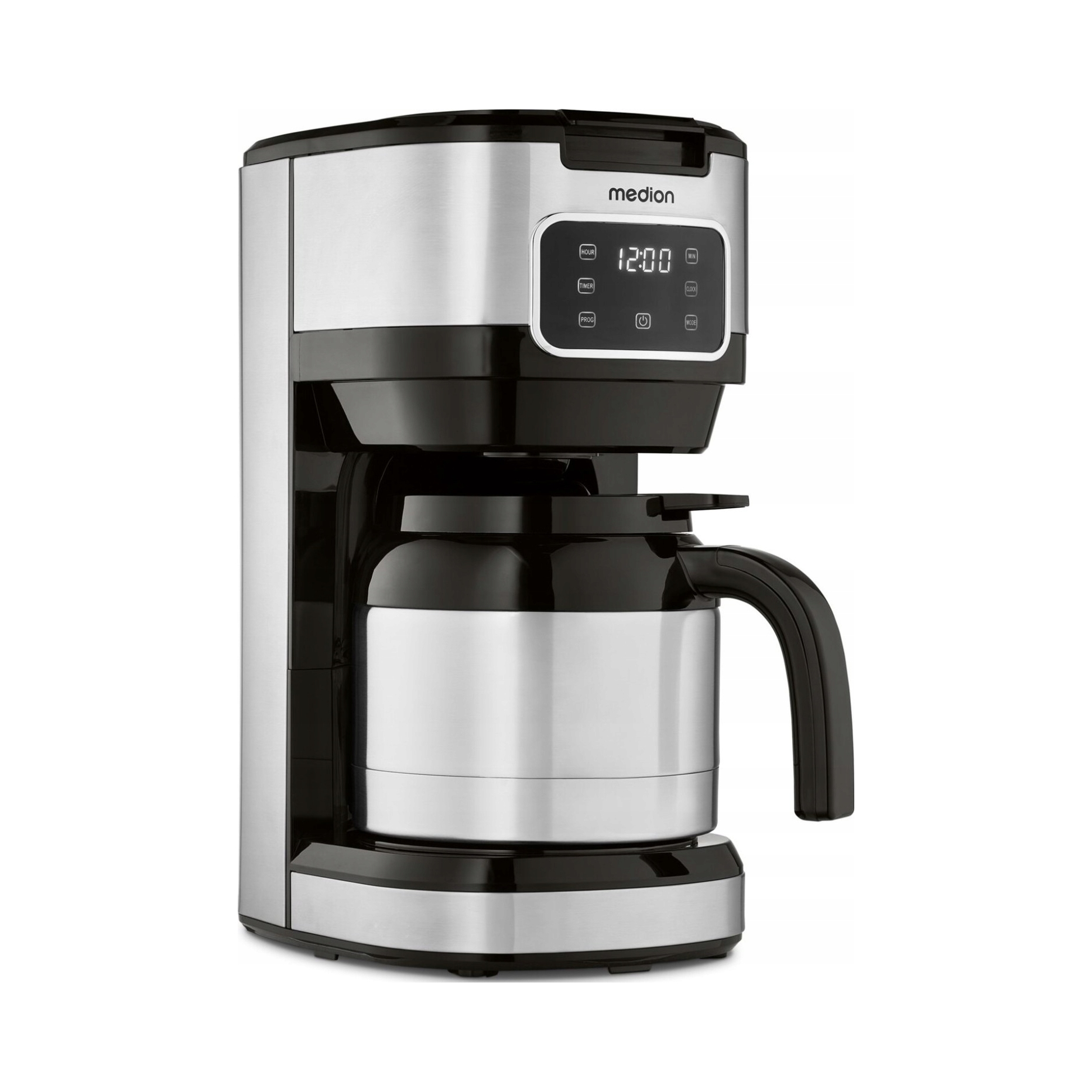 Ekspres przelewowy Medion 1.25L 900W, reg. aromatu, do 10 filiżanek, termos