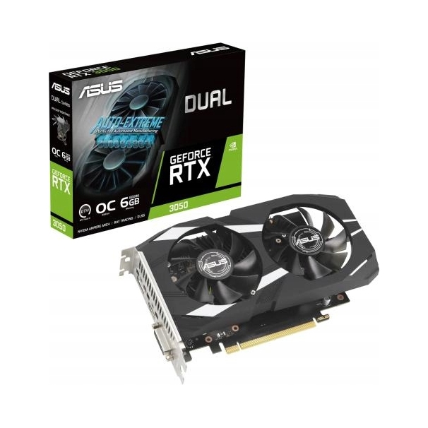 Karta graficzna ASUS Dual GeForce RTX 3050 OC Edition 6GB GDDR6 128bit DLSS