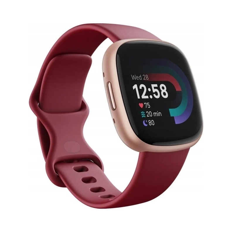 Smartwatch Fitbit Versa 4 Bordowy