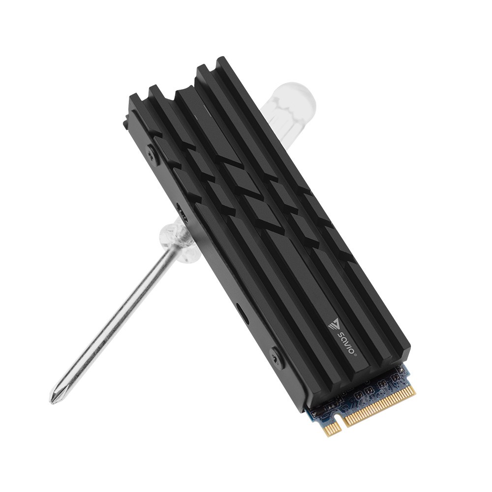 SAVIO кулер для дисков M. 2 NVMe 2280 COOLER AK-60