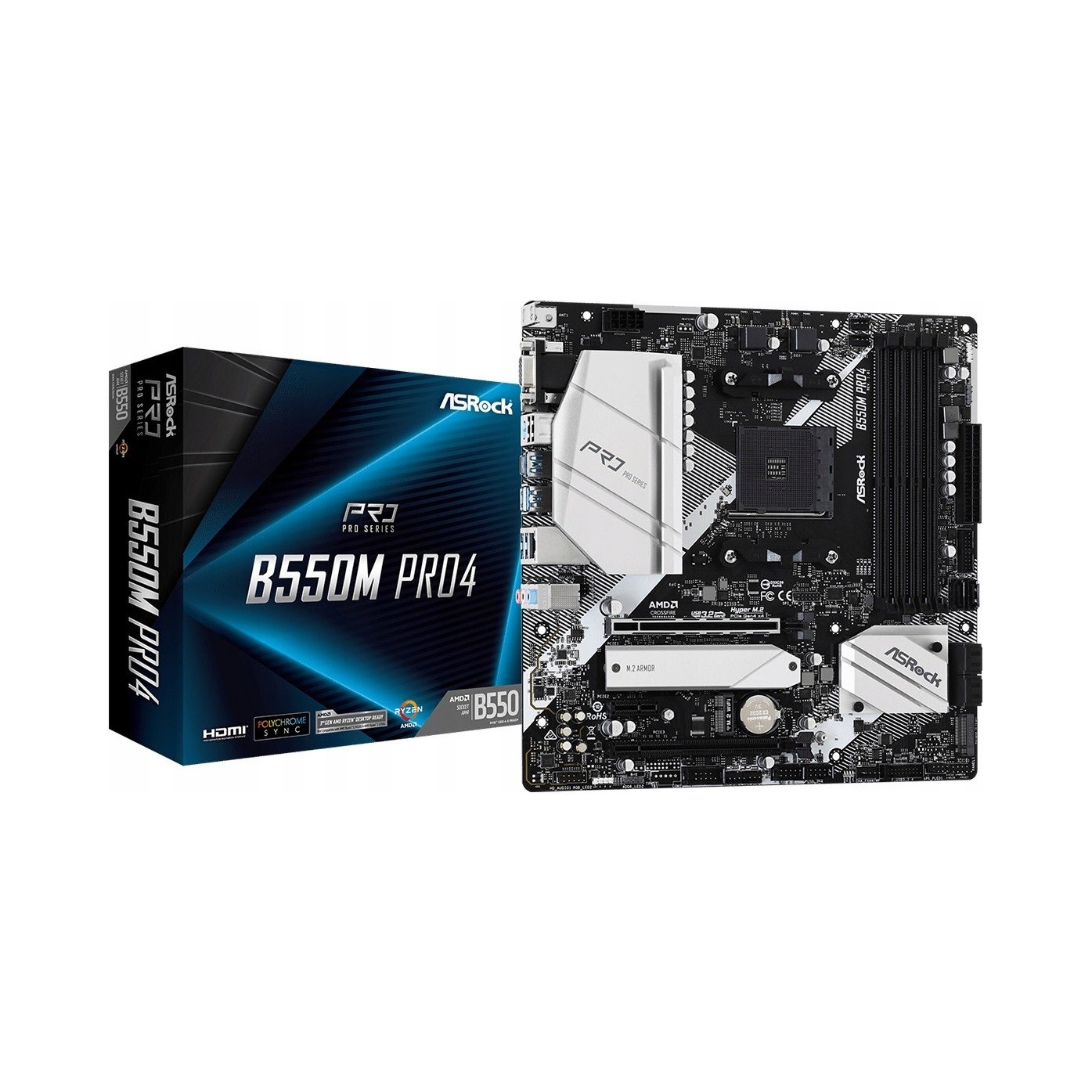 Základná doska Micro Atx ASRock B550M Pro4