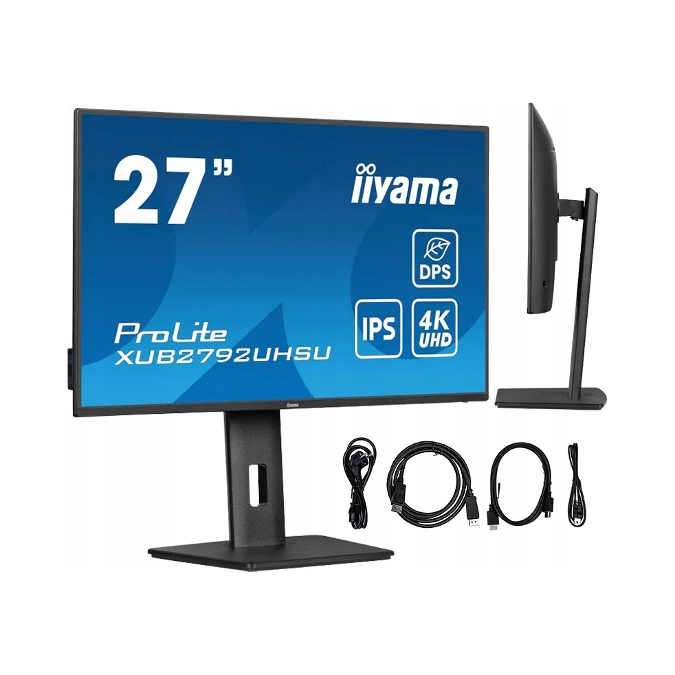 4K monitor 27 palcov iiyama ProLite XUB2792UHSU-B6 Ips 60Hz 4ms Usb-c Pivot