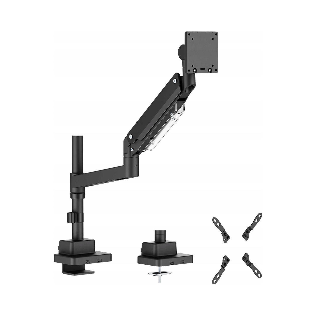 Uchwyt na monitor regulowany 27 kg 24-57 cali Vesa Spacetronik biurkowy